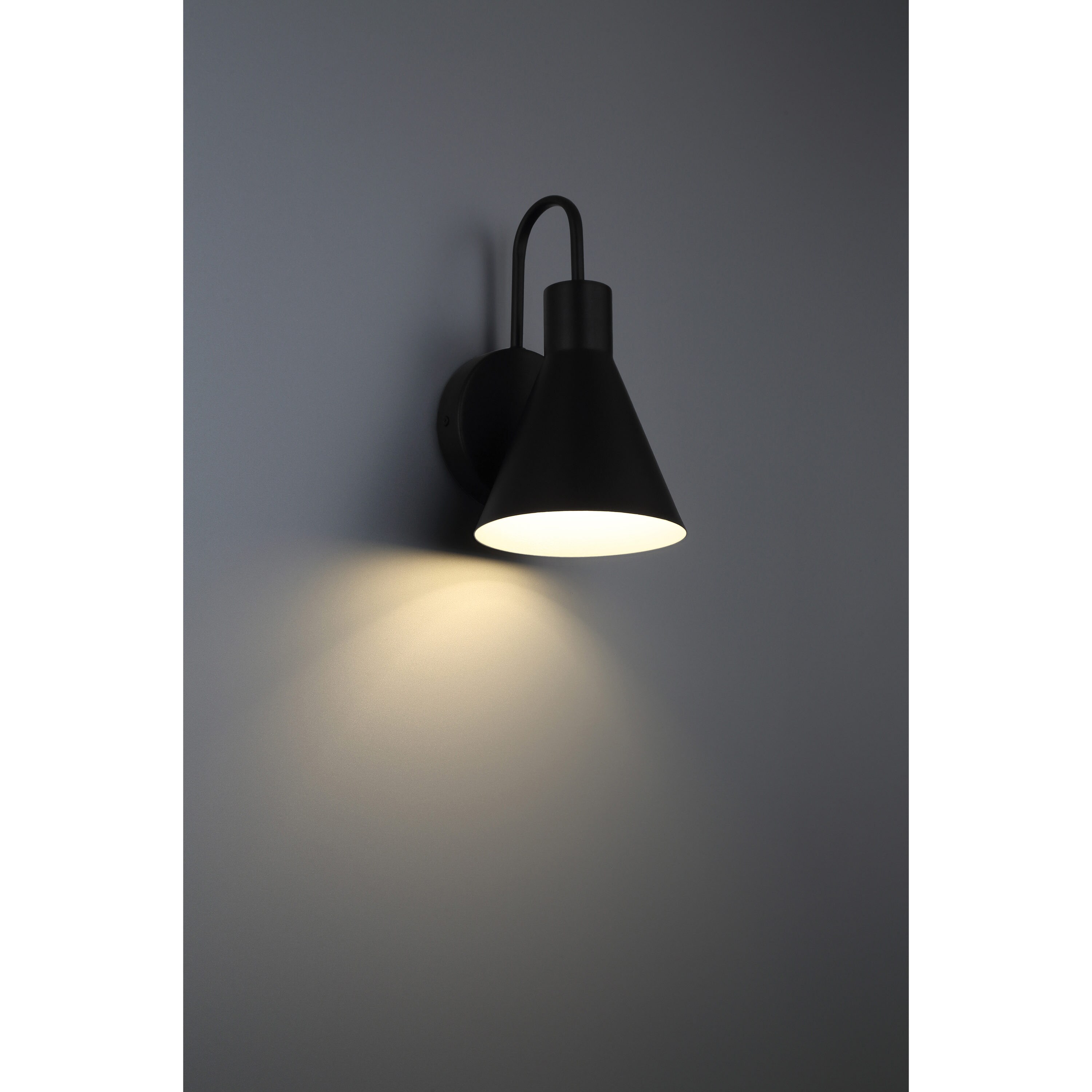 Solano Black Aluminum Dimmable Outdoor LED Wall Sconce