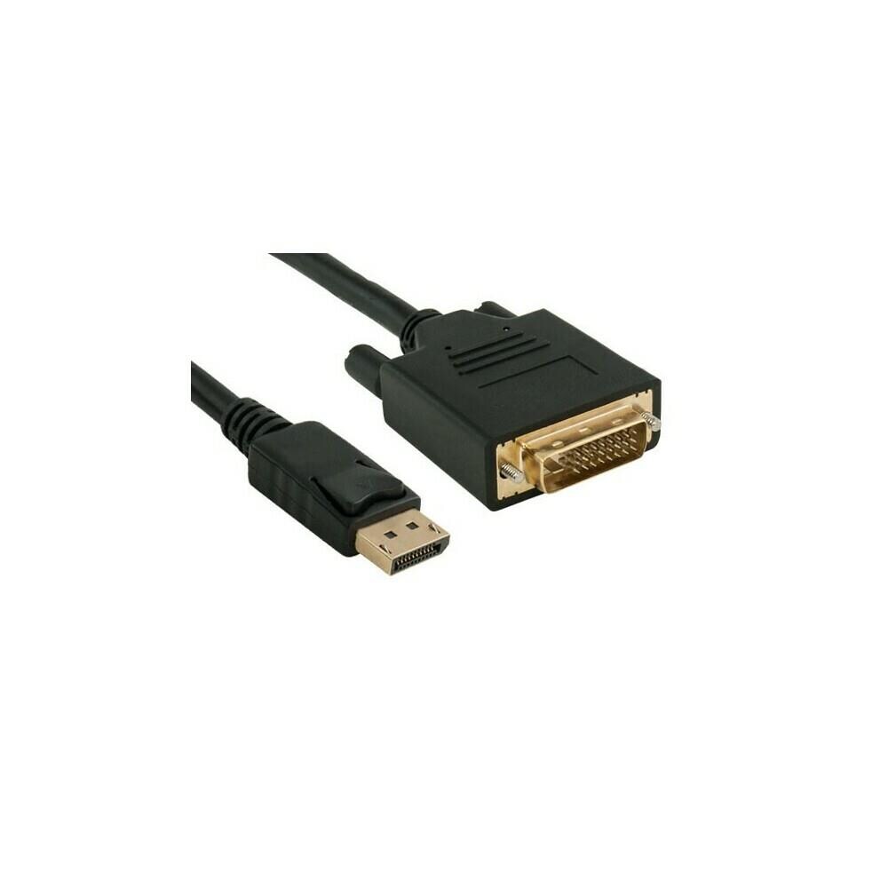SkilledPower ZX9CNCT693 15 ft. DisplayPort to DVI Cable 28AWG- Black