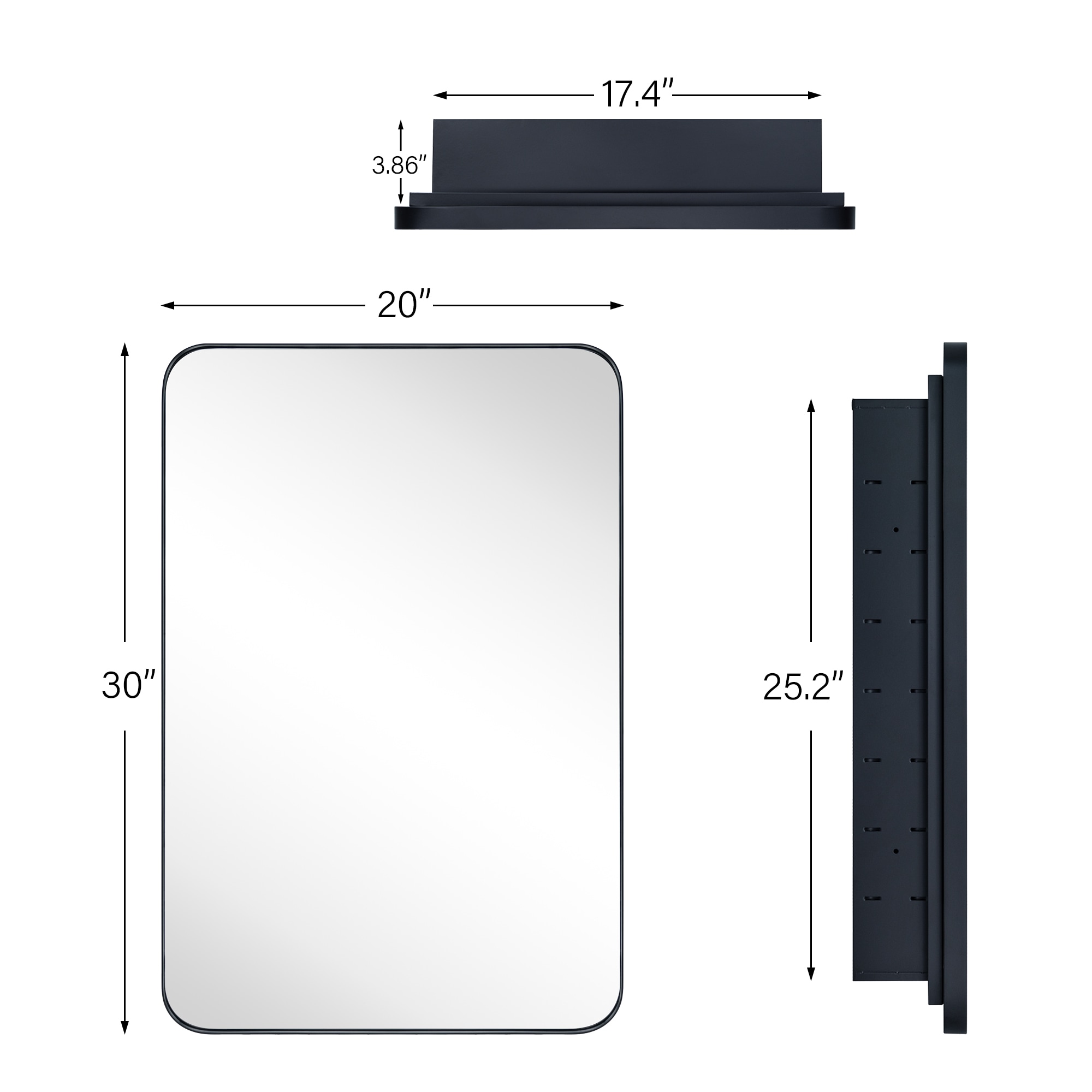 TEHOME GC-00478 Bathroom-Medicine-Cabinets - View #8