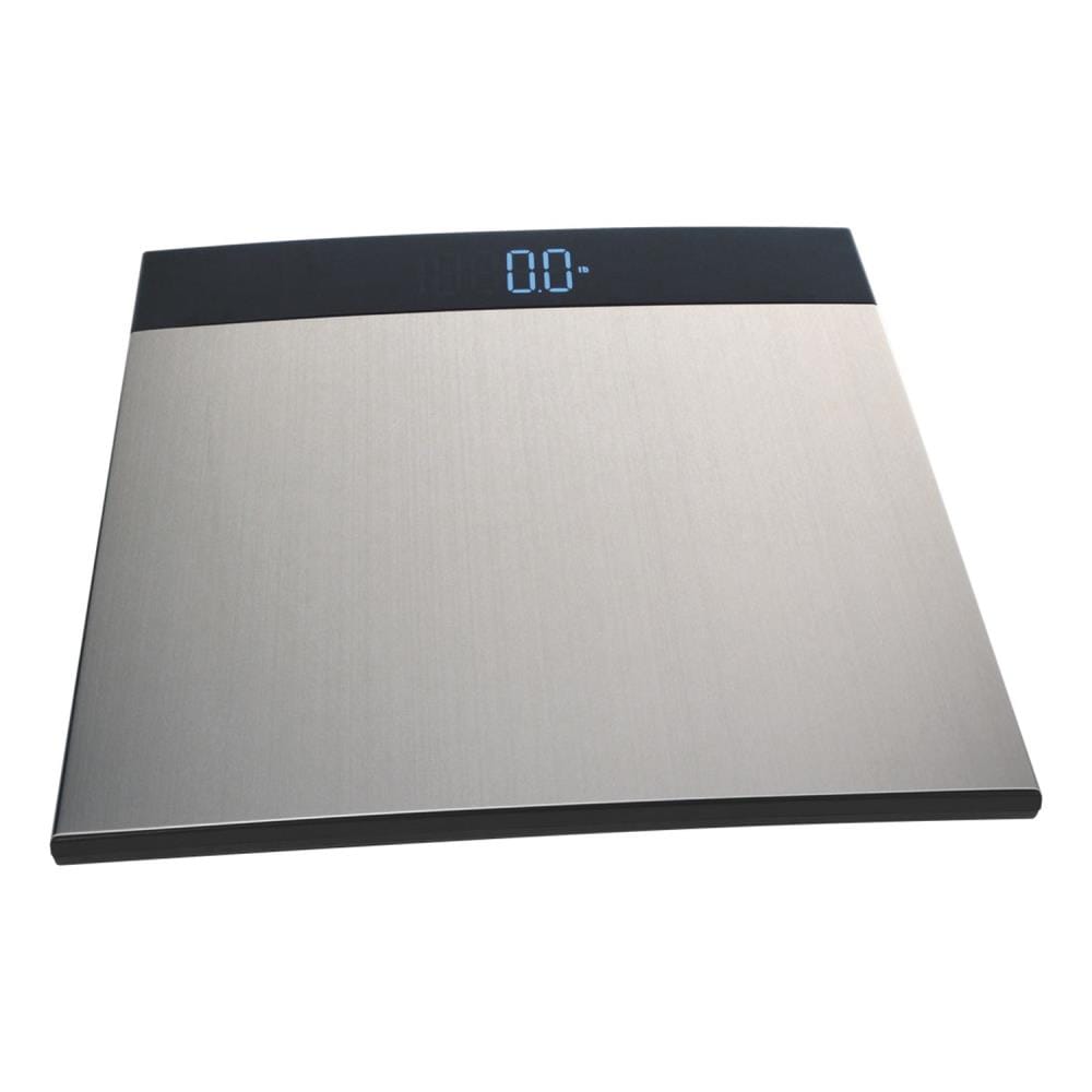 Escali B180SB Square Bath Scale,400lb Capacity, Sleek and Slim Profile,  Extra Large Digital LCD Display, Black 