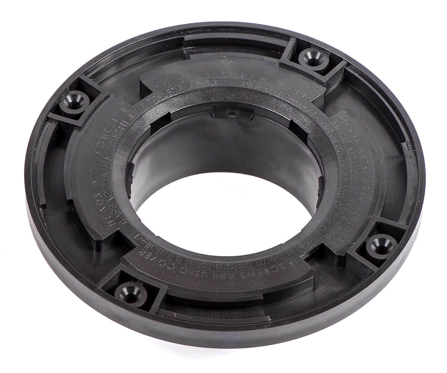 Barracuda Brackets BTFABS 7-Inches Black ABS Anchor flange