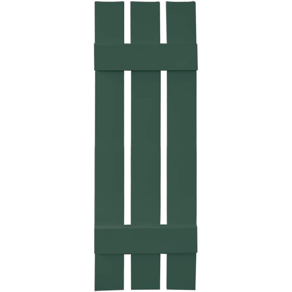 Vantage V5371239028 11.875-in W x 39-in H Forest Green Board and batten Spaced Exterior Shutters ( 1 -Pack )