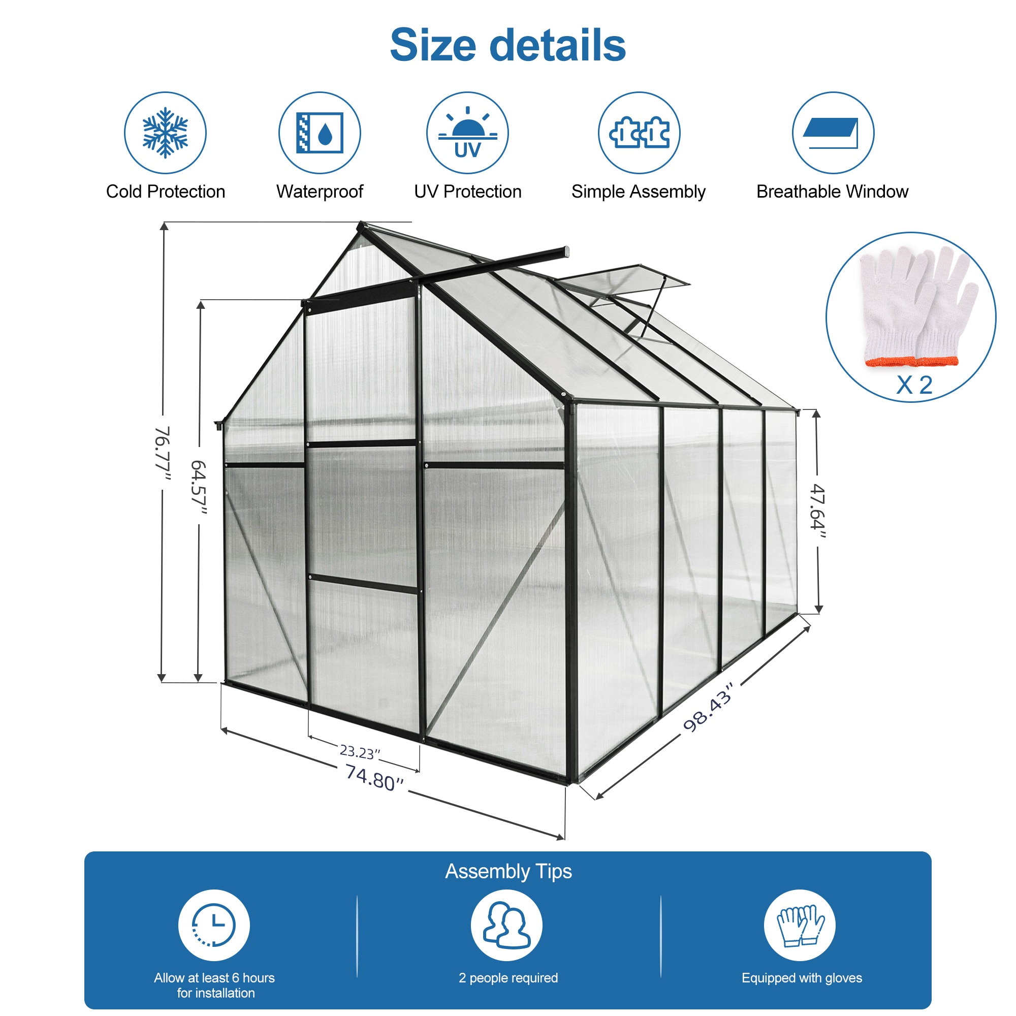 Iseryn HG40S greenhouses - View #3