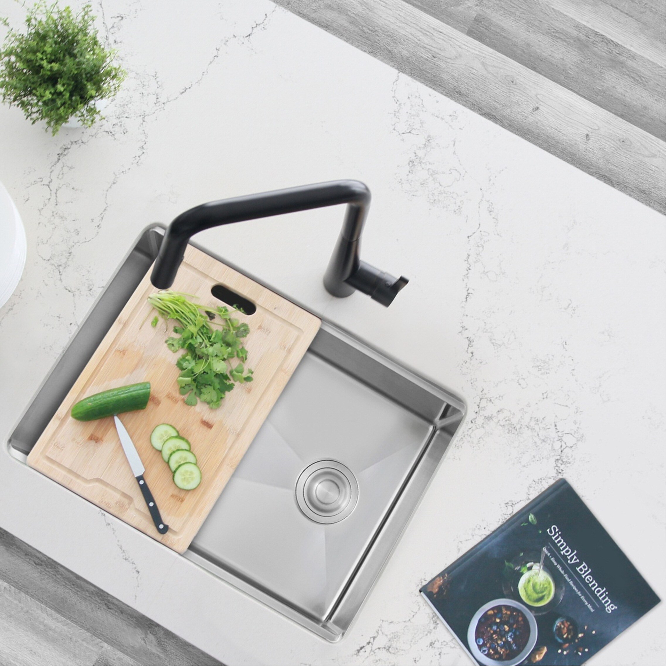 Stylish S-612W Kitchen-Sinks - View #17