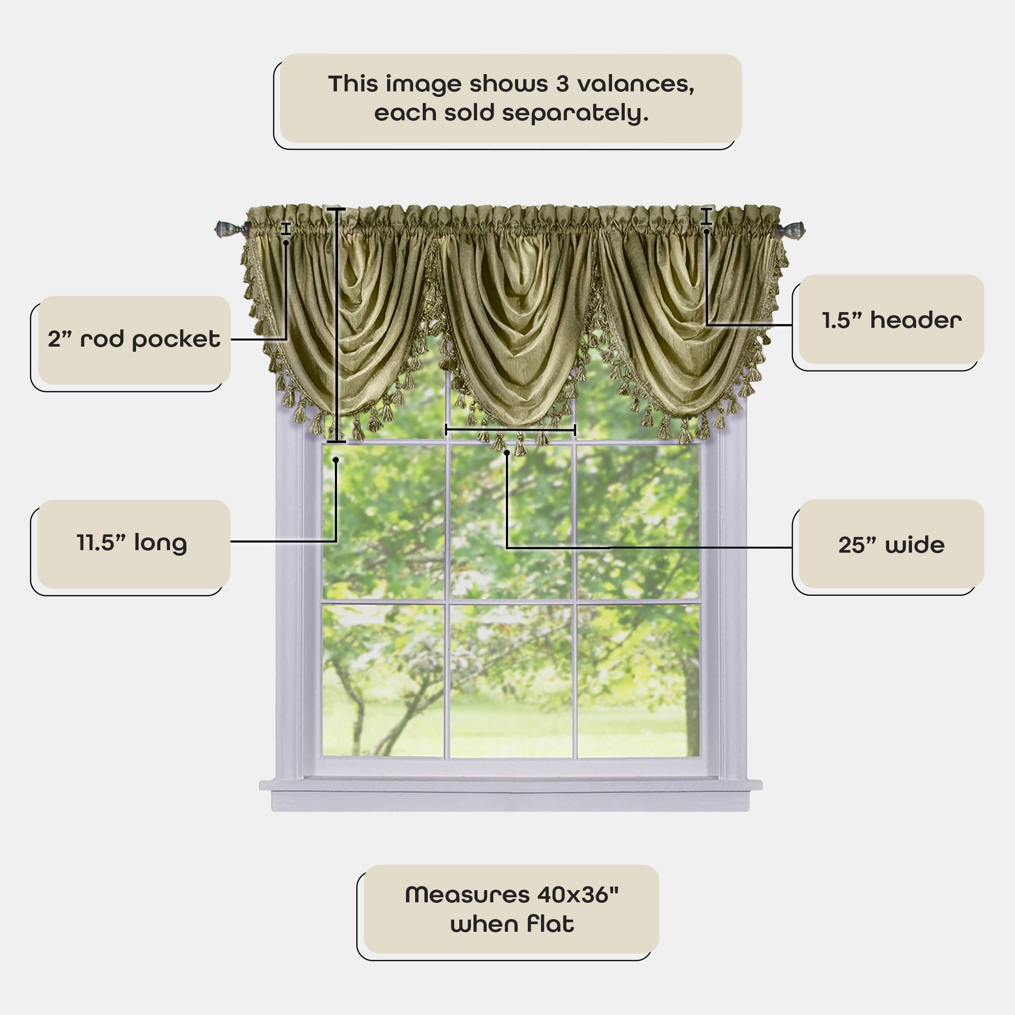 Achim OMWFVLSG06 valances - View #6