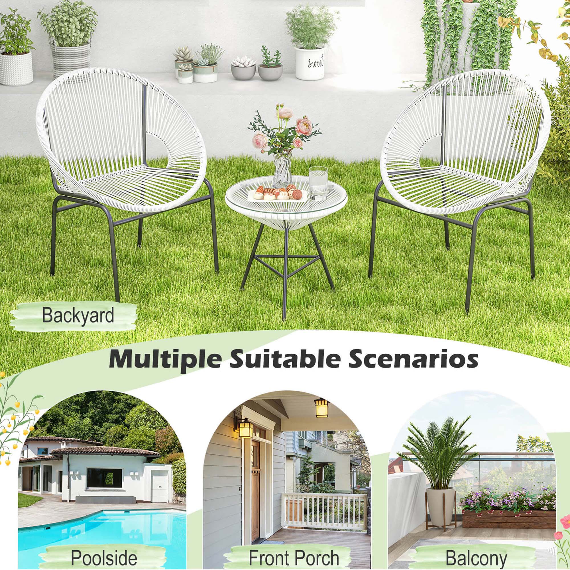 Costway HCST03736 Patio-Conversation-Sets - View #4