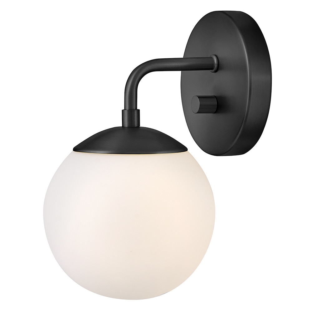 Lark 84300BK Julep 6-in W 1 -Light Satin Black Wall Sconce