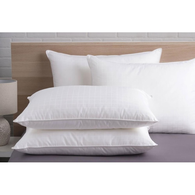 Cozy Essentials 4-Pack King Extra Firm Down Alternative Bed Pillow in the  Bed Pillows department at