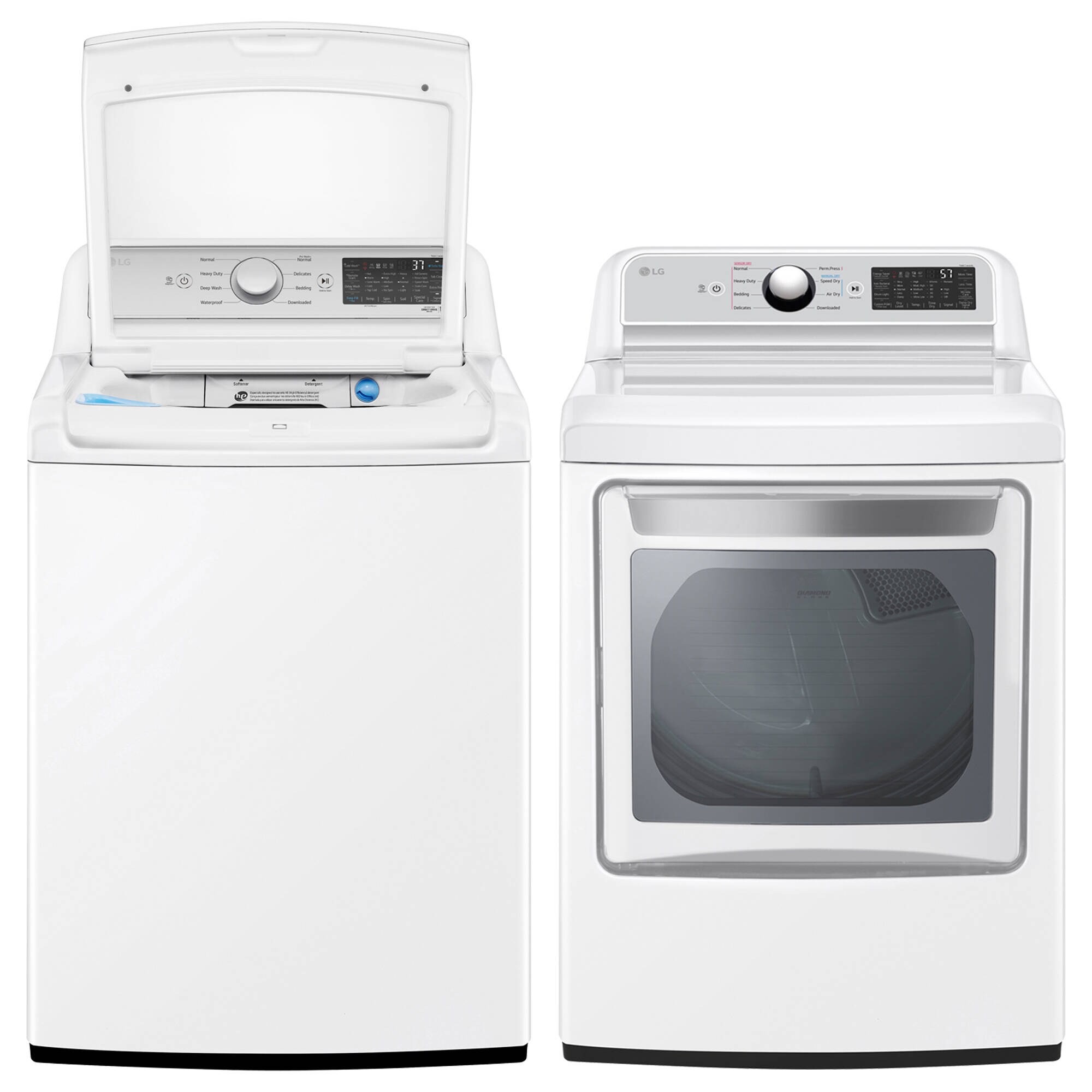 Shop LG TurboWash 3D Smart Wi Fi Enabled Agitator Top Load White Washer 