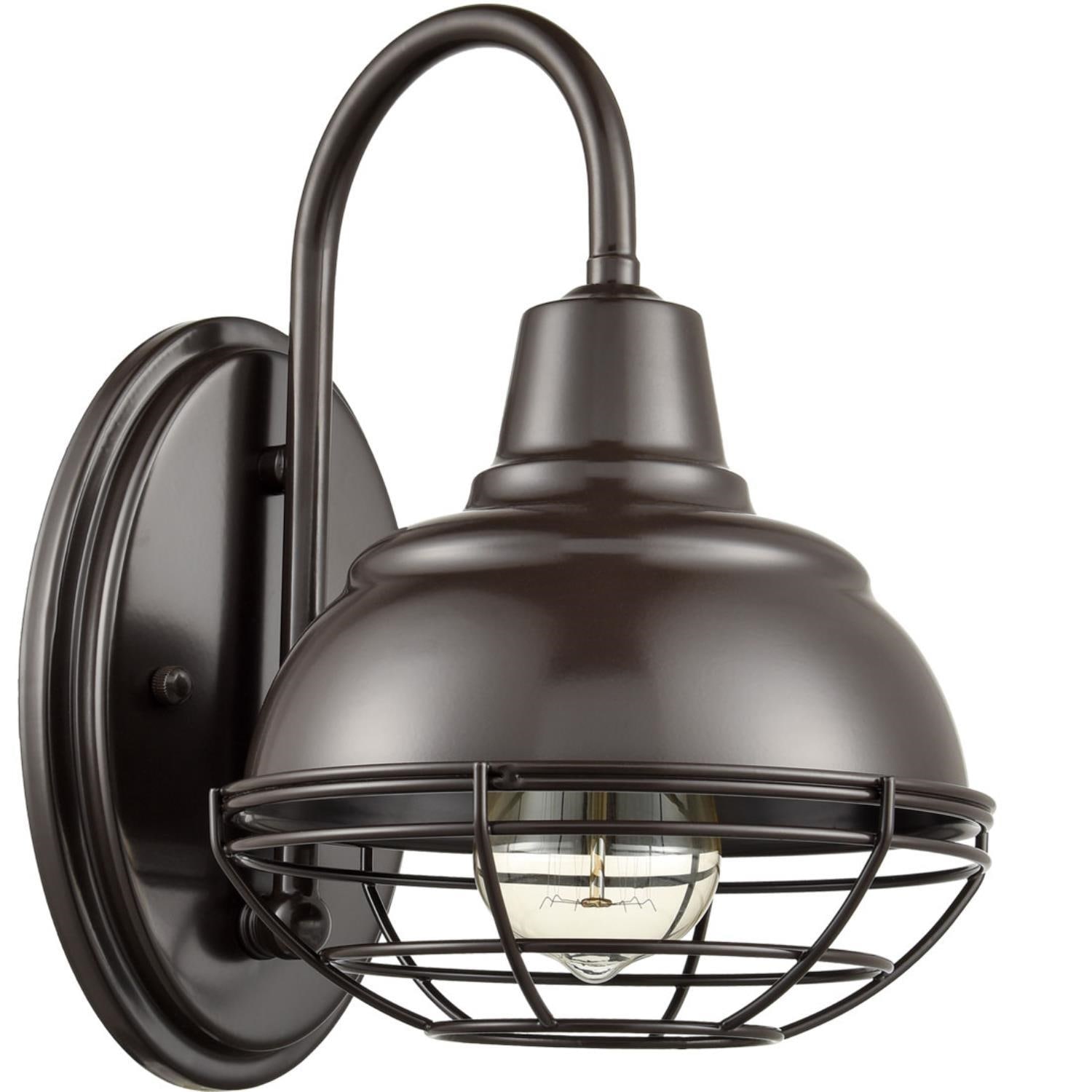 Oil Rubbed Bronze Gooseneck Barn Light Set of Two