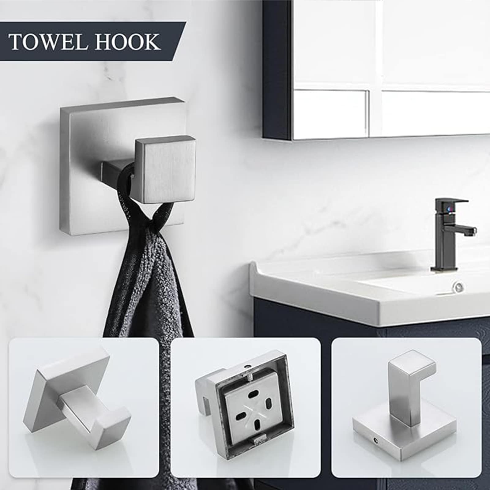 BYH BHS-2003-BN Decorative-Bath-Hardware-Kits - View #5