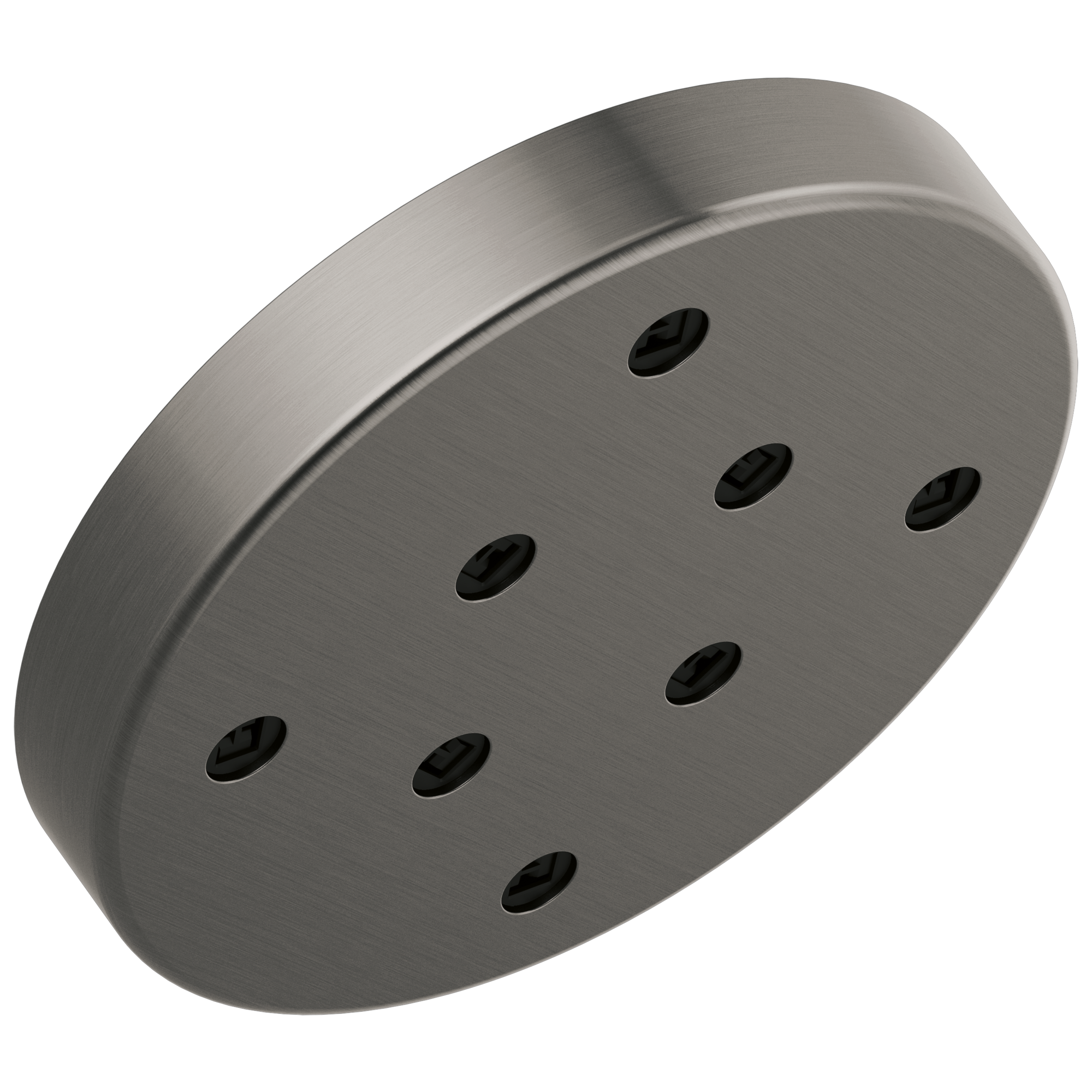 Delta 52175-KS-PR Universal Showering Components 1.0 -Spray Lumicoat Black Stainless 6-in Round Fixed High Pressure Rain Shower Head 1.75 GPM