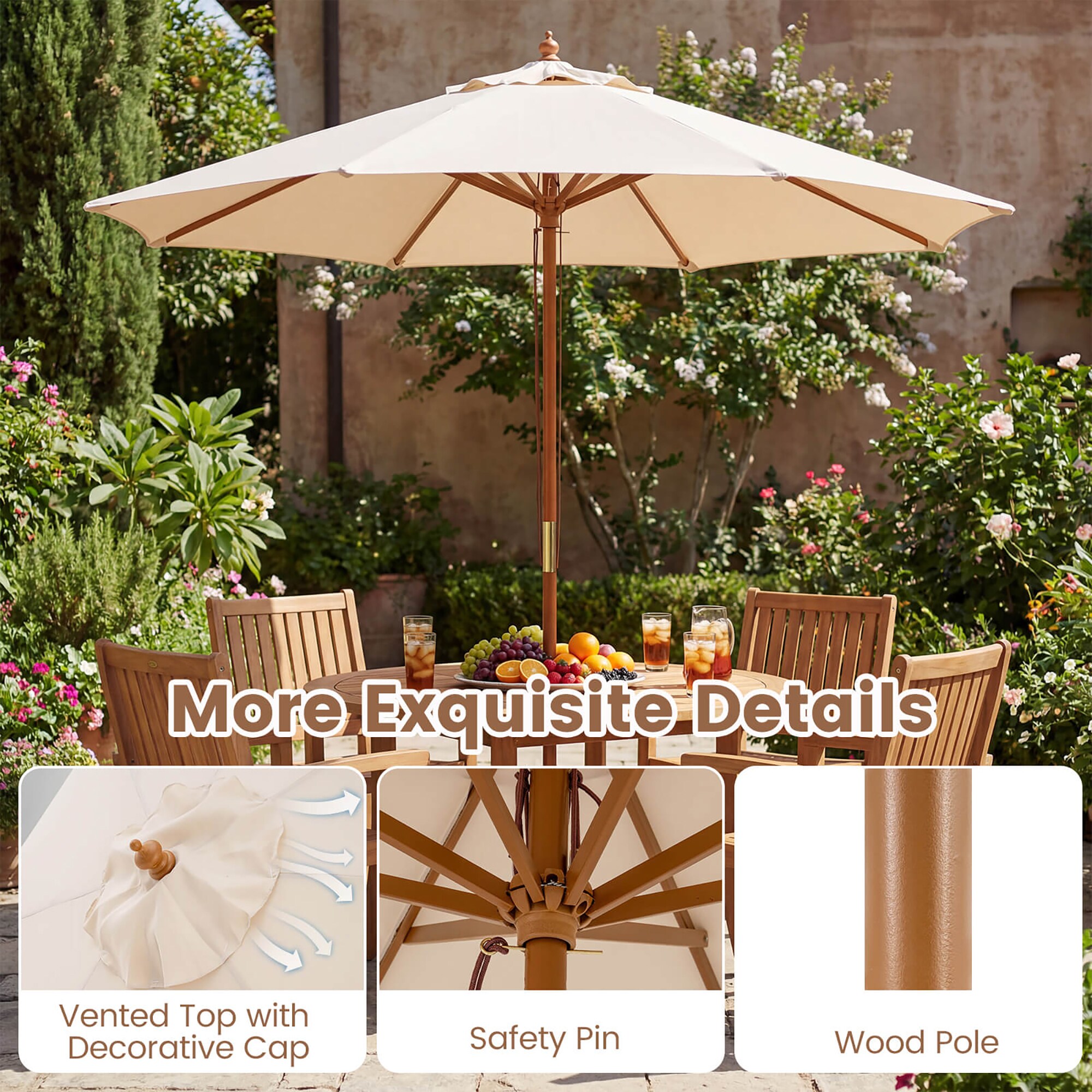 Costway HCST12368 Umbrellas-2 - View #3