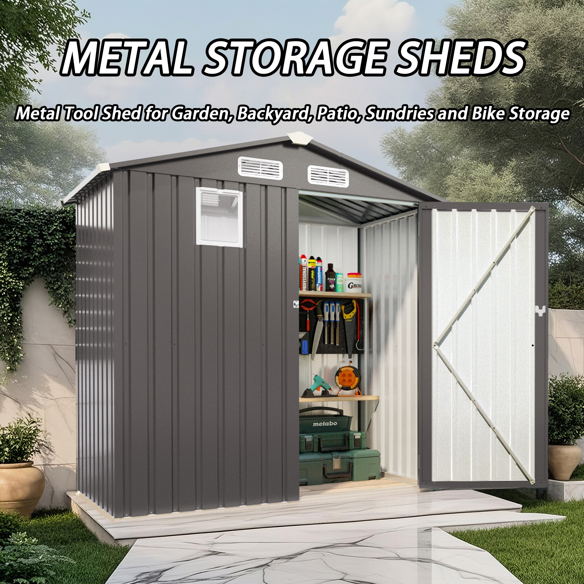 Mondawe MD-W291105898 Metal-Storage-Buildings-Sheds - View #3