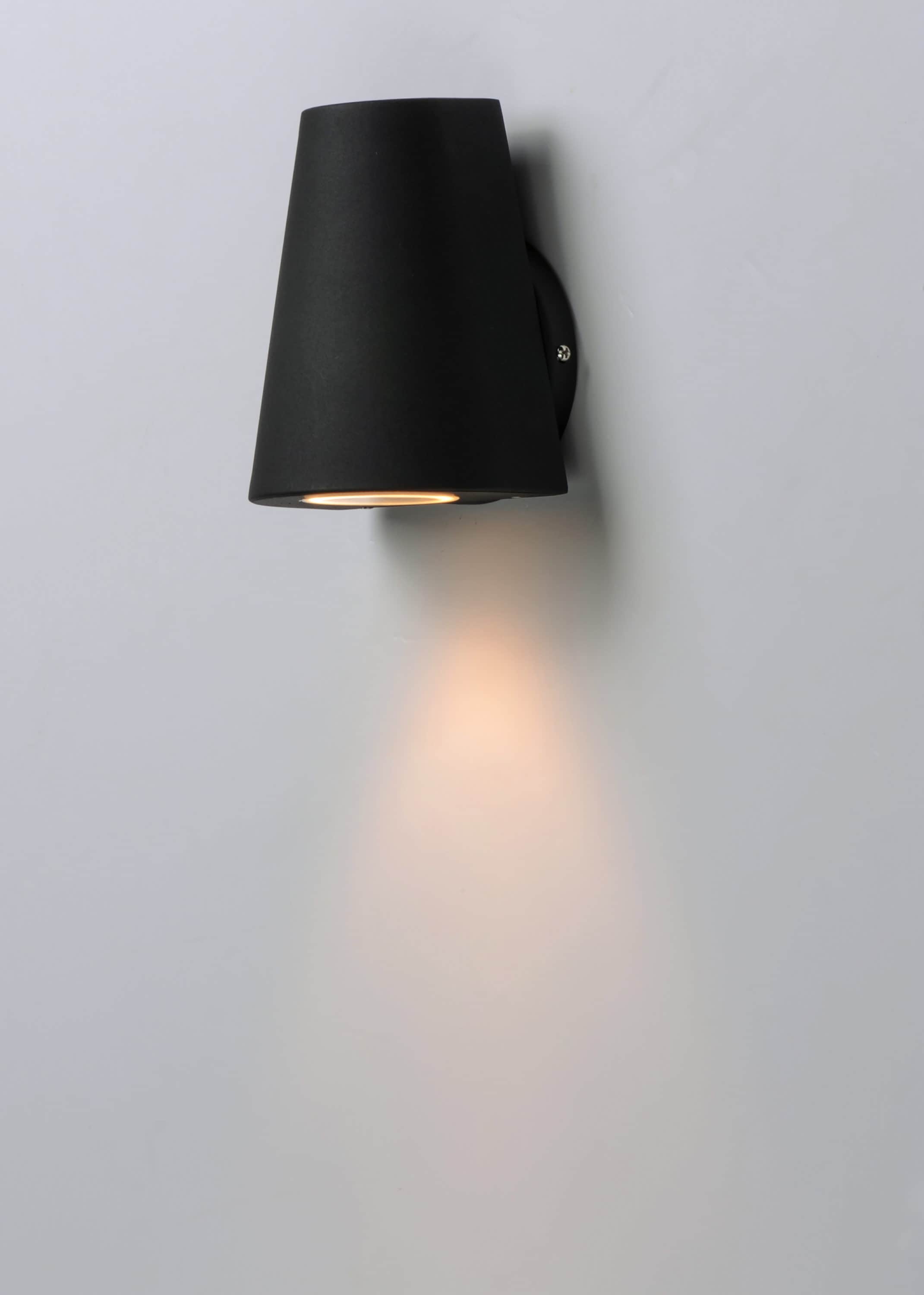 Sleek Bronze & Black LED Outdoor Wall Sconce - Dimmable and Weather-Resistant