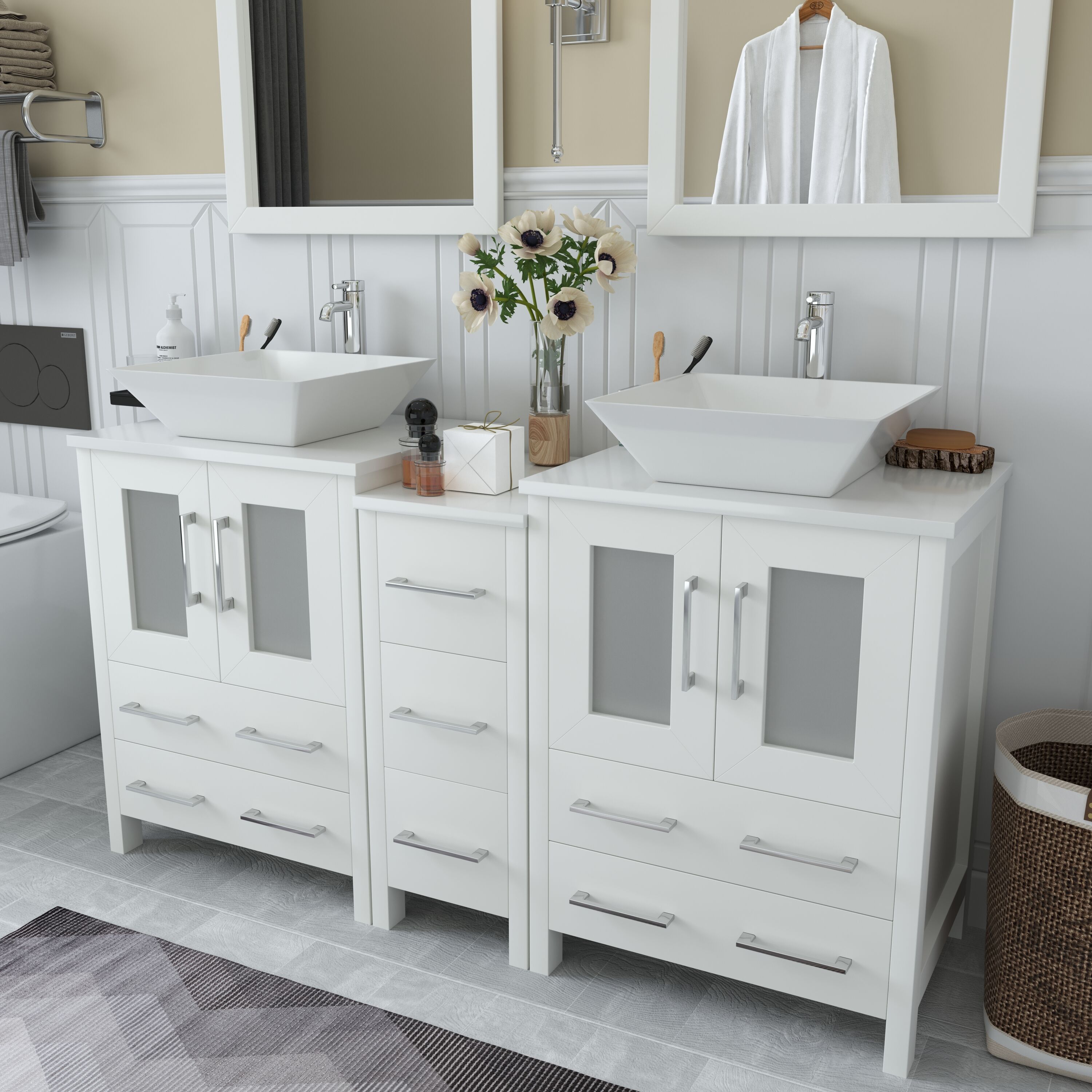 Vanity Art VA3124-60W Bath-Vanity-Combo - View #14