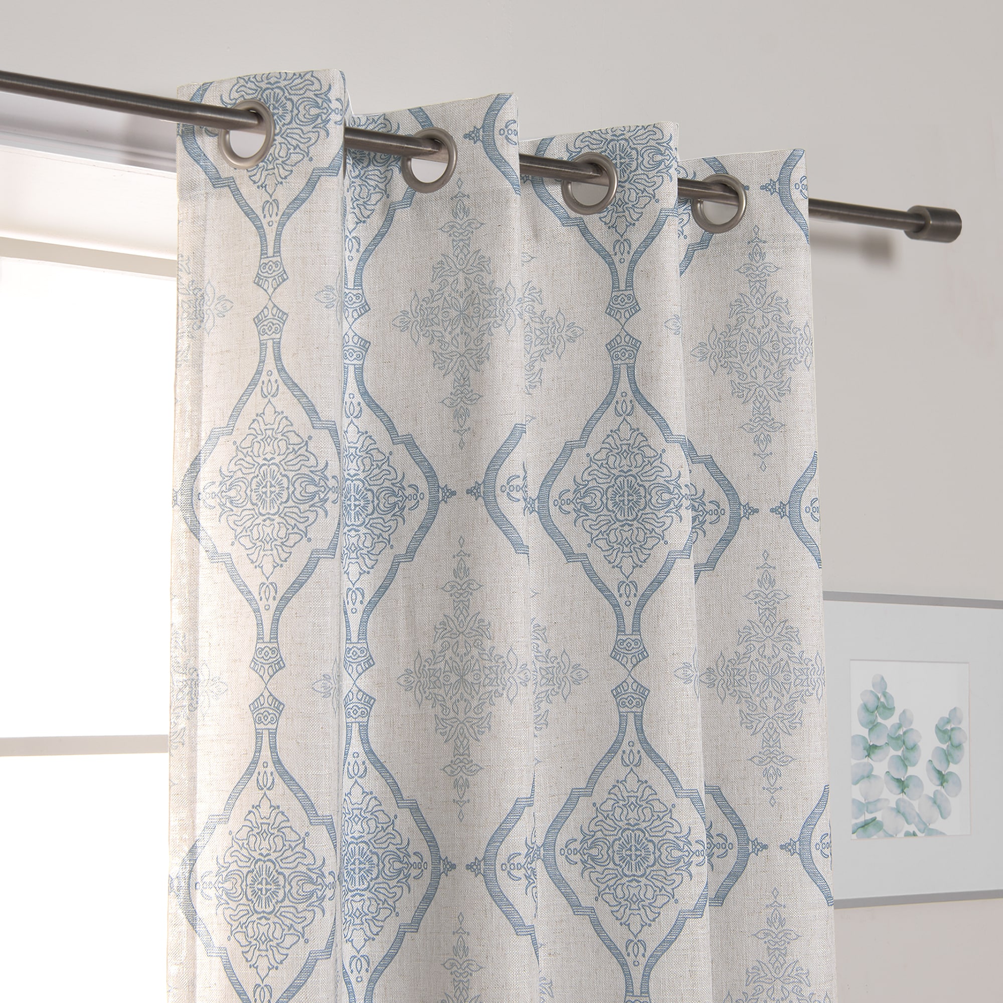 Best Home Fashion JC-14-MED01-84-BLUE curtains - View #3