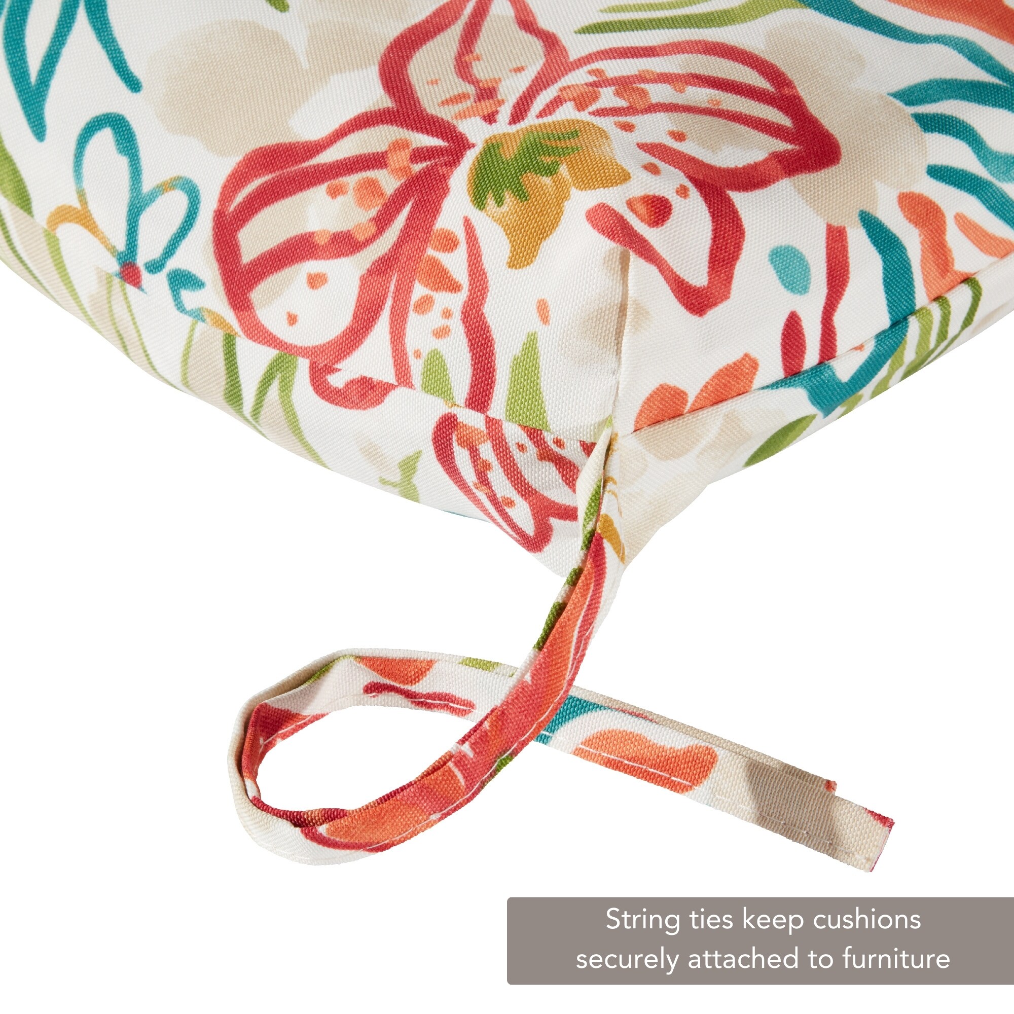 Floral Breeze Polyester Outdoor Chaise Lounge Cushion