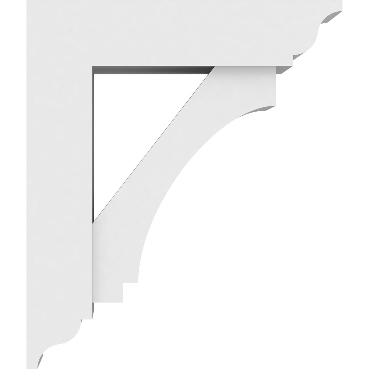 Ekena Millwork BKTP05X12X14IMP01 Exterior-Brackets-Braces - View #3