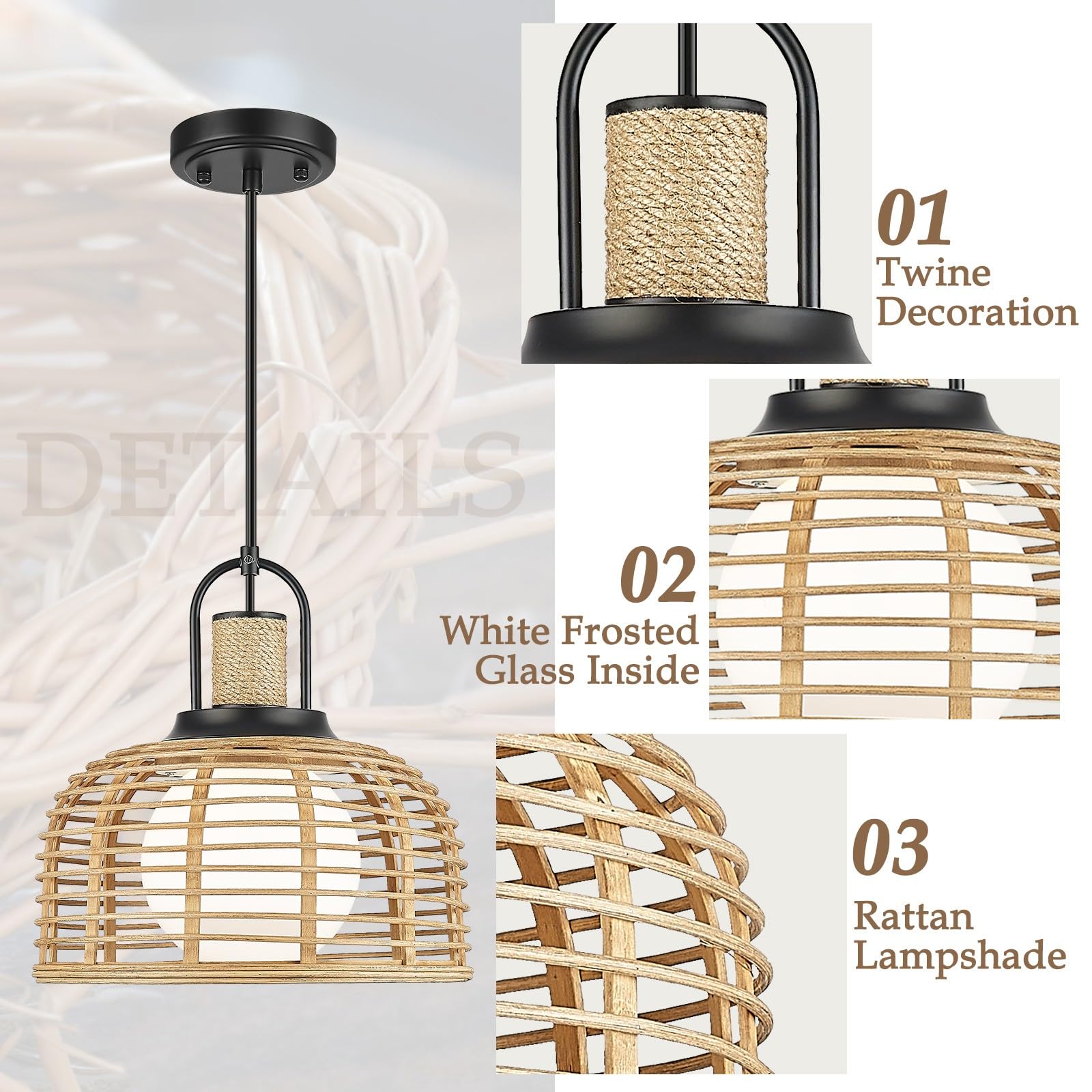 LTMATE LSZG85MIL BK Pendant-Lights - View #3