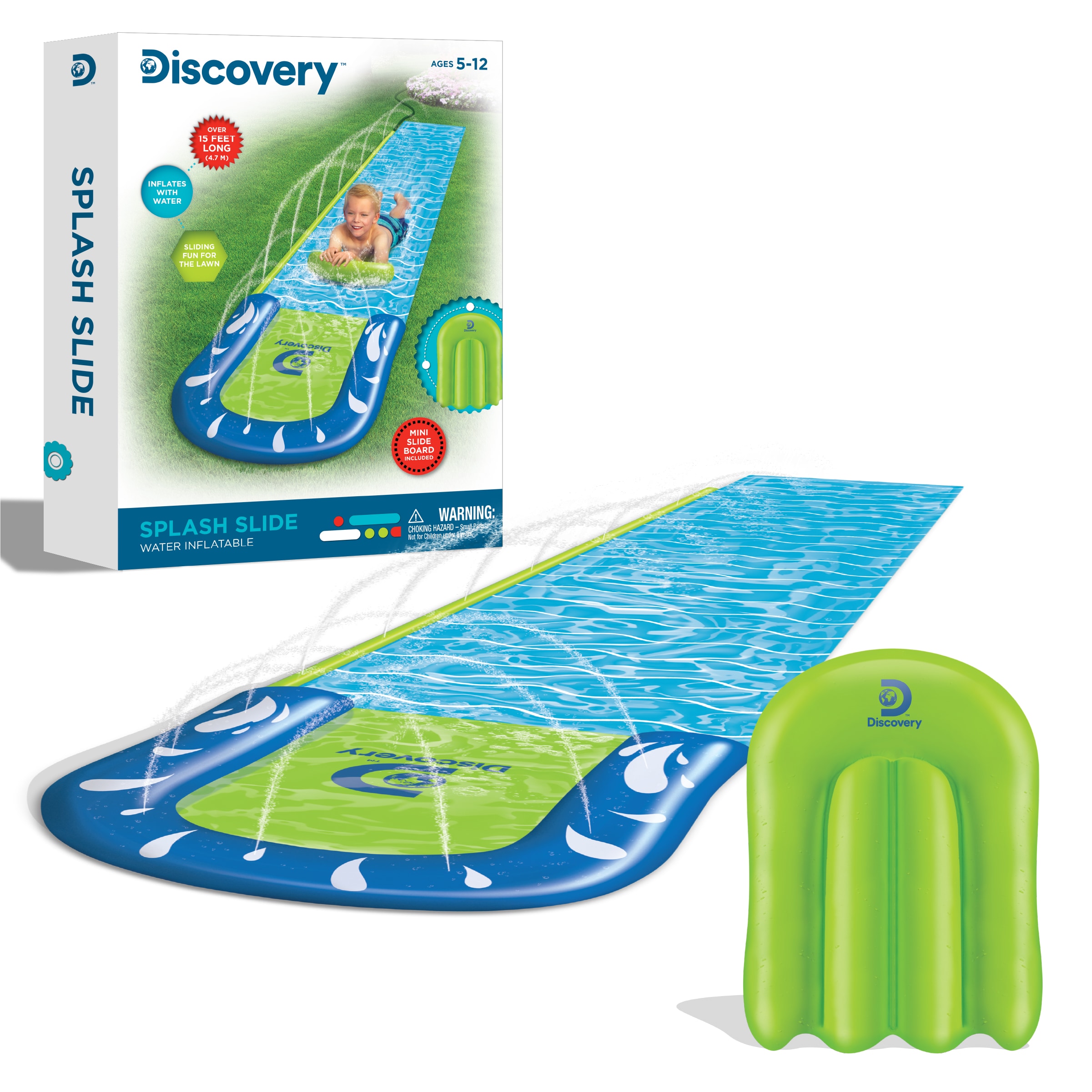 efficiënt Onbelangrijk binnenvallen Discovery Kids Outdoor Water Slide in the Party Games department at  Lowes.com