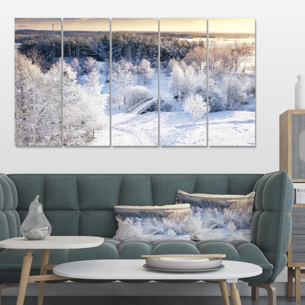 Designart 28-in H x 60-in W Landscape Print on Canvas in the Wall Art ...