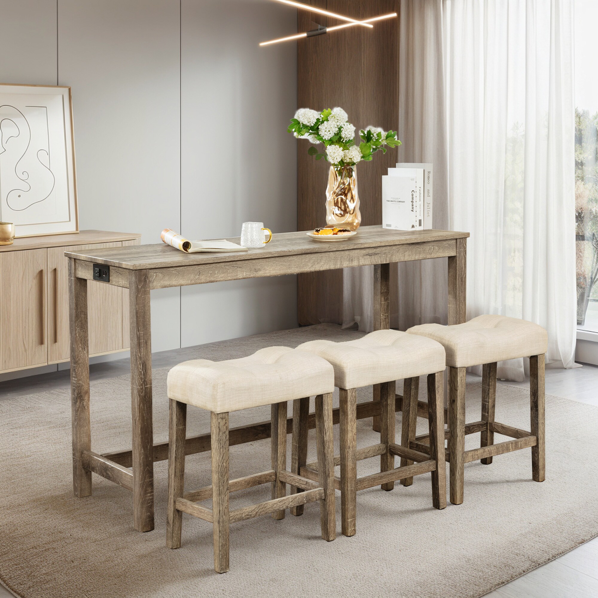 Hrinhom HC-N7014-BROWN Dining-Sets - View #2