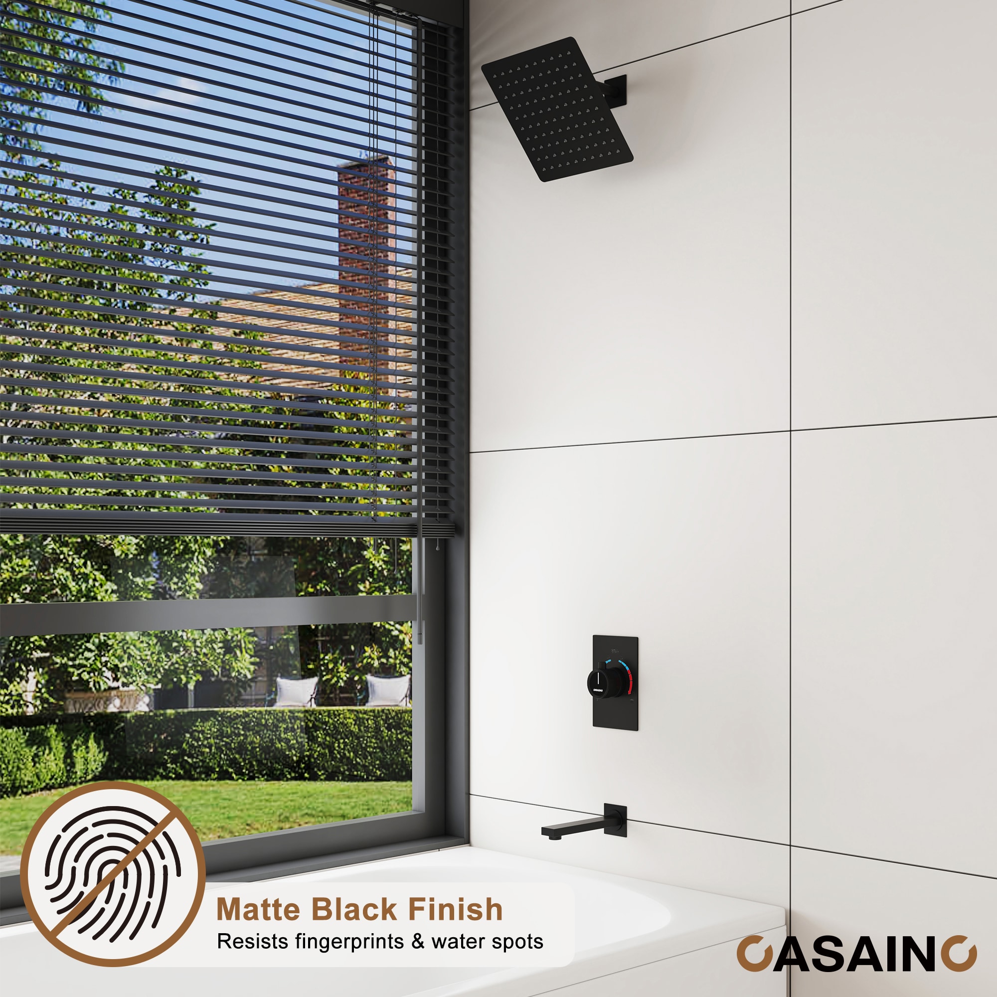 CASAINC WF-DB96101BN-10 Showerhead-Bar-Panels - View #4