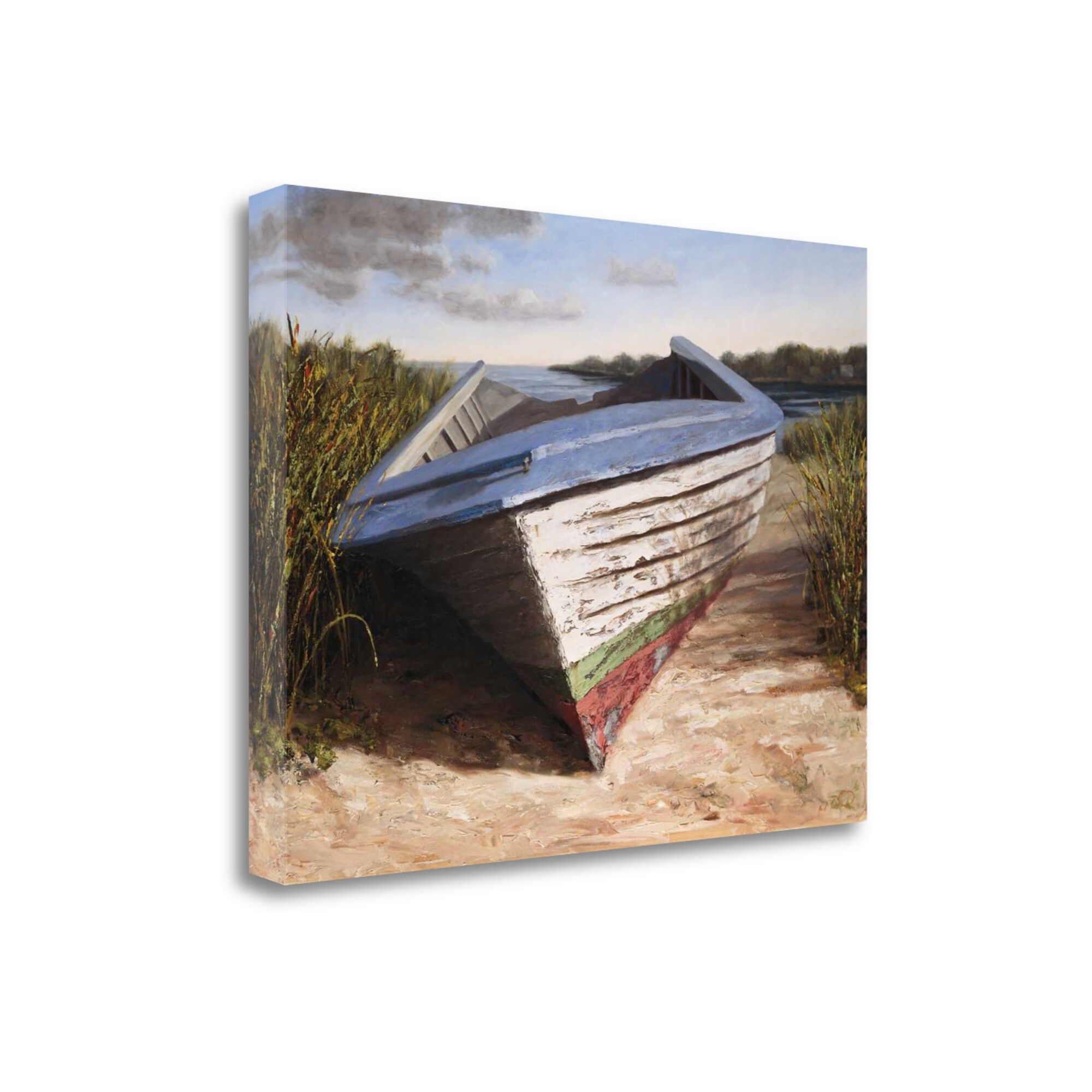 Tangletown Fine Art ICS1058D-2721C Montauk Skiff Karl Soderlund 21-in H x 27-in W Coastal Print on Canvas
