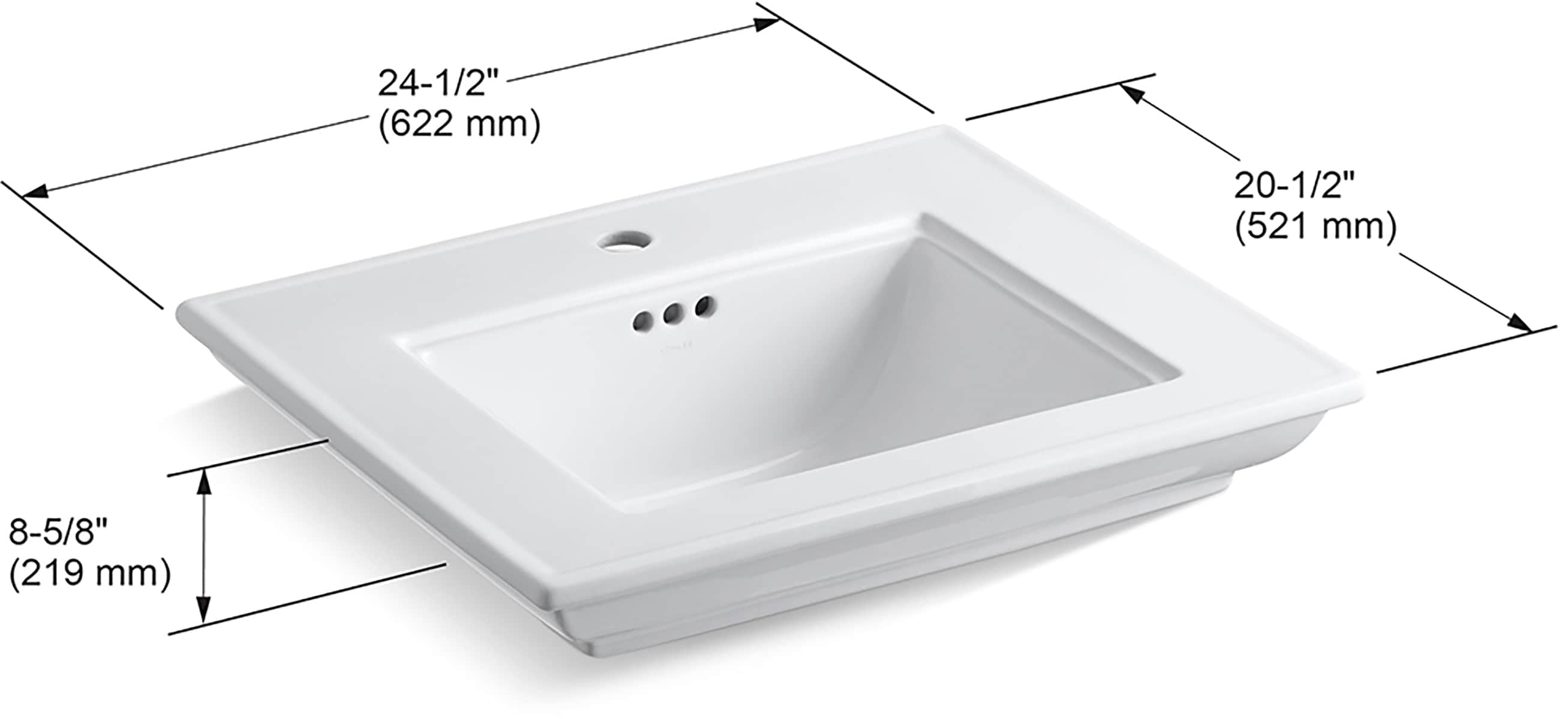 KOHLER K-29999-1-95 Console-Sinks - View #2
