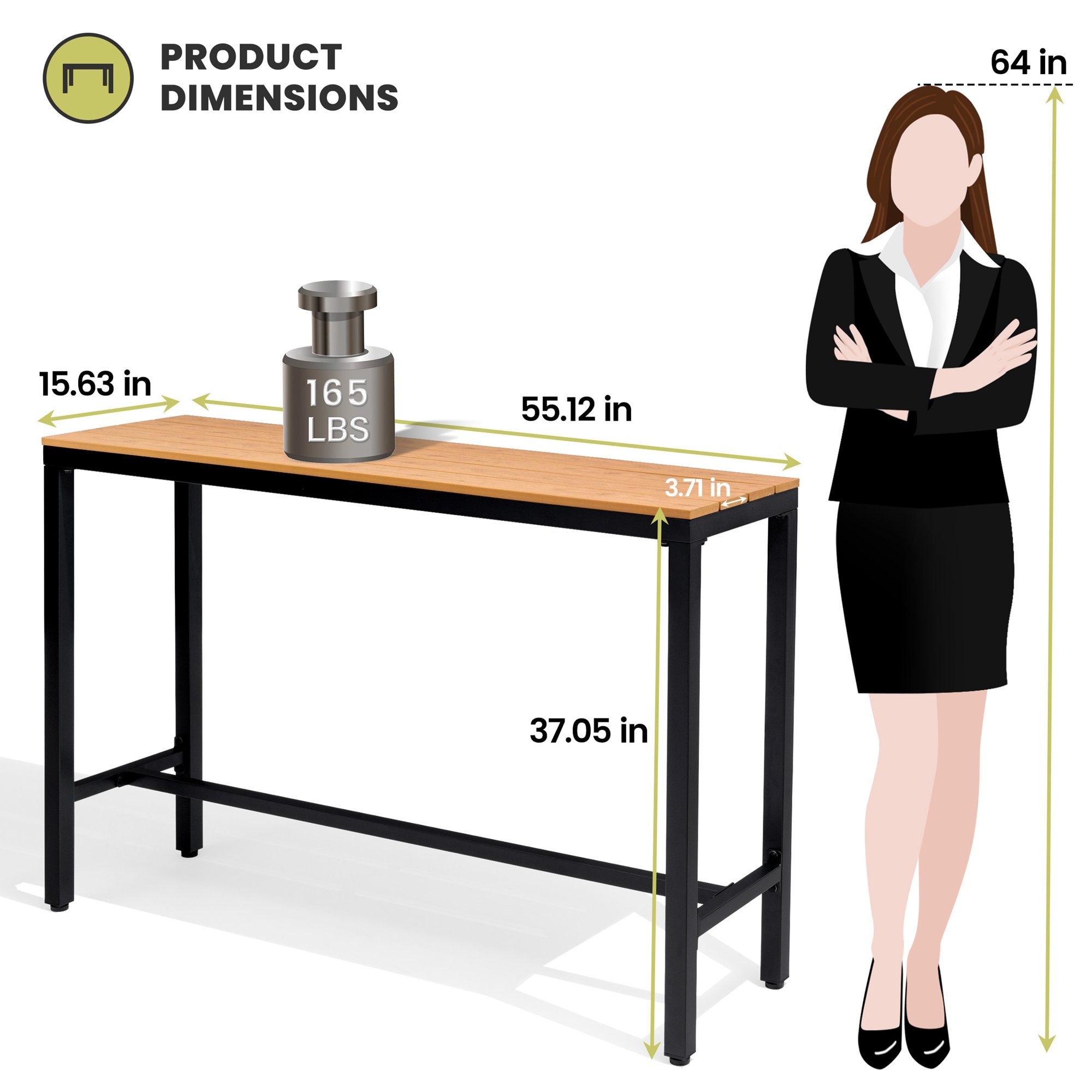 Crestlive Products CL-TB034BRN140 Patio-Tables - View #5