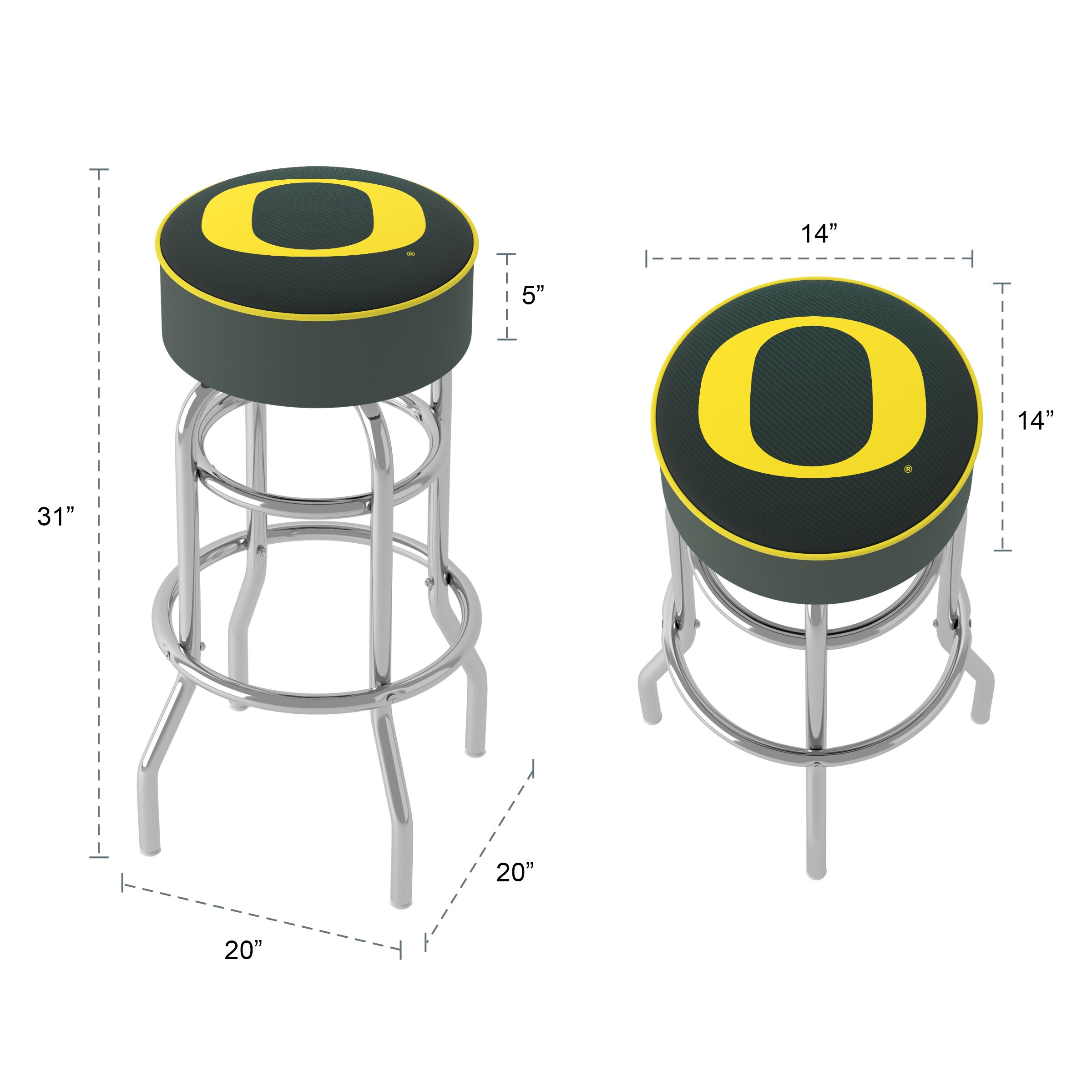 Trademark Gameroom ORG1000-CBN stools - View #5