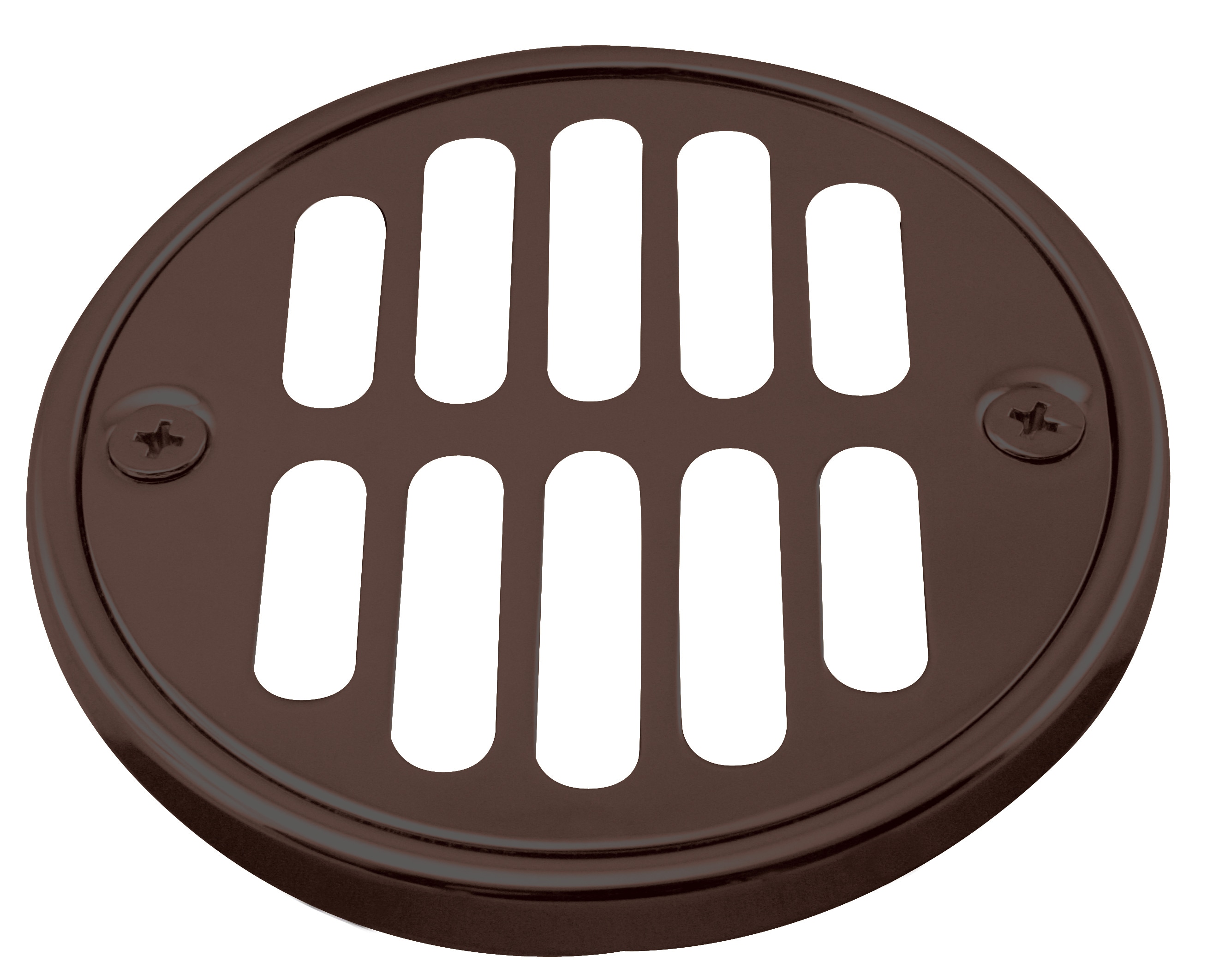 4 in. Shower Drain Cover for 3-3/8 Opening in Oil Rubbed Bronze