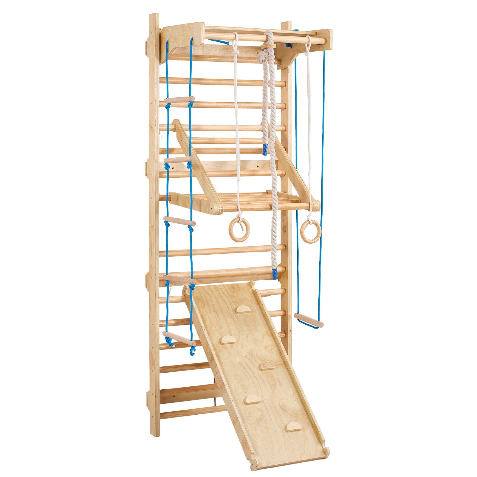 SVOPES SVOPESPPGSM1510395V0 8 in 1 Wooden Indoor Ladder Wall Wood Commercial/Residential Climbing wall