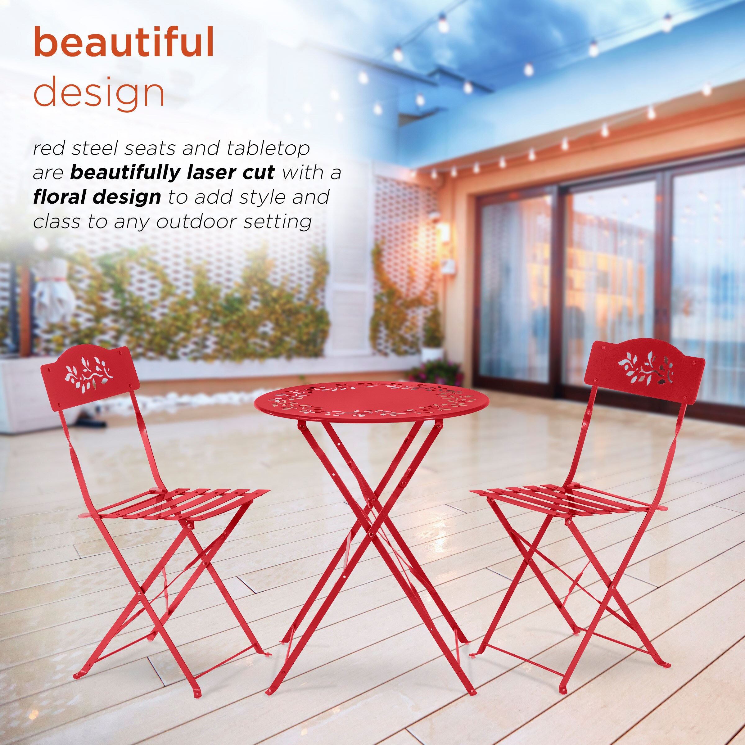 Alpine Corporation MSY100A-RD Patio-Dining-Sets - View #6