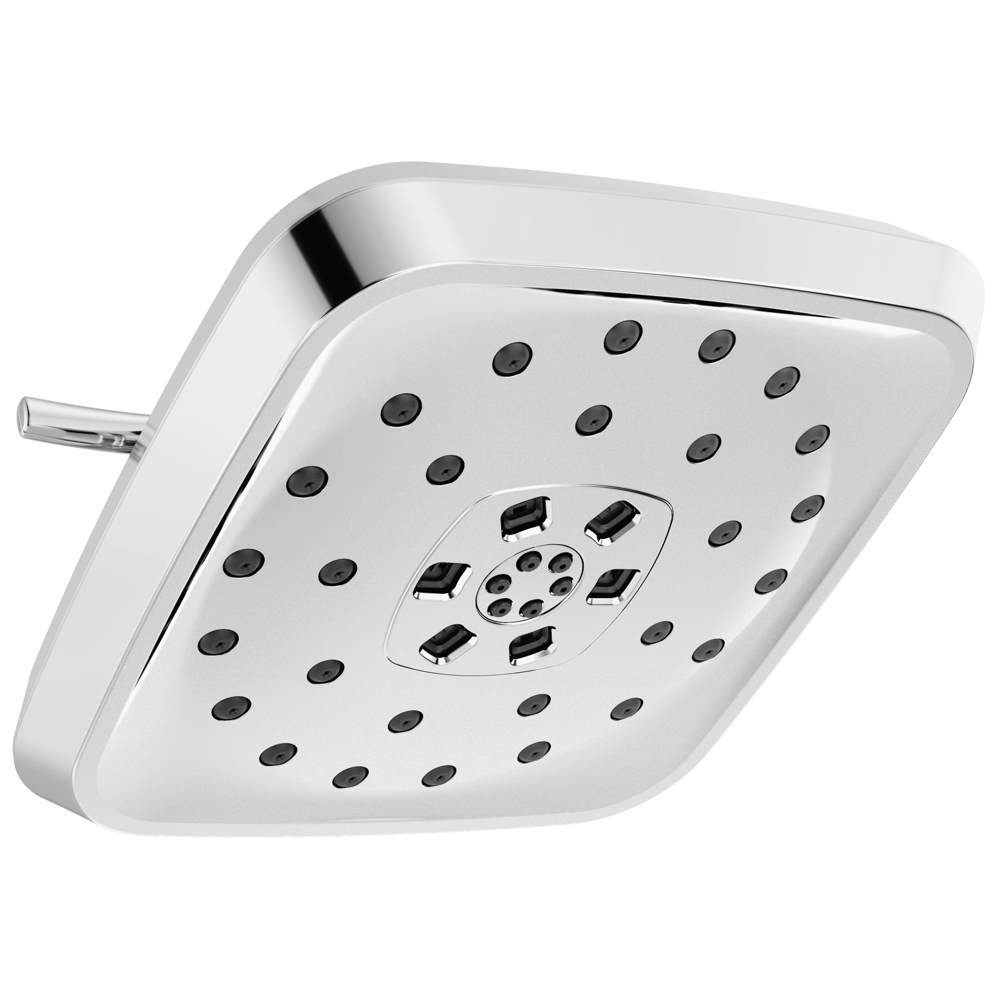 Delta 52460-PR 4.0 -Spray Lumicoat Chrome 7.6875-in Square Fixed Shower Head 1.75 GPM