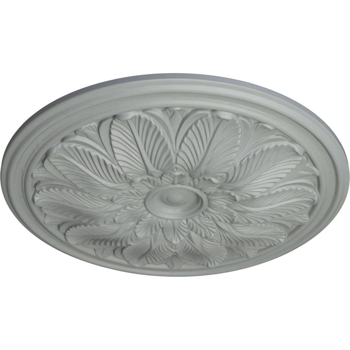 Bordeaux Primed White Polyurethane Ceiling Medallion, 22.63" Diameter