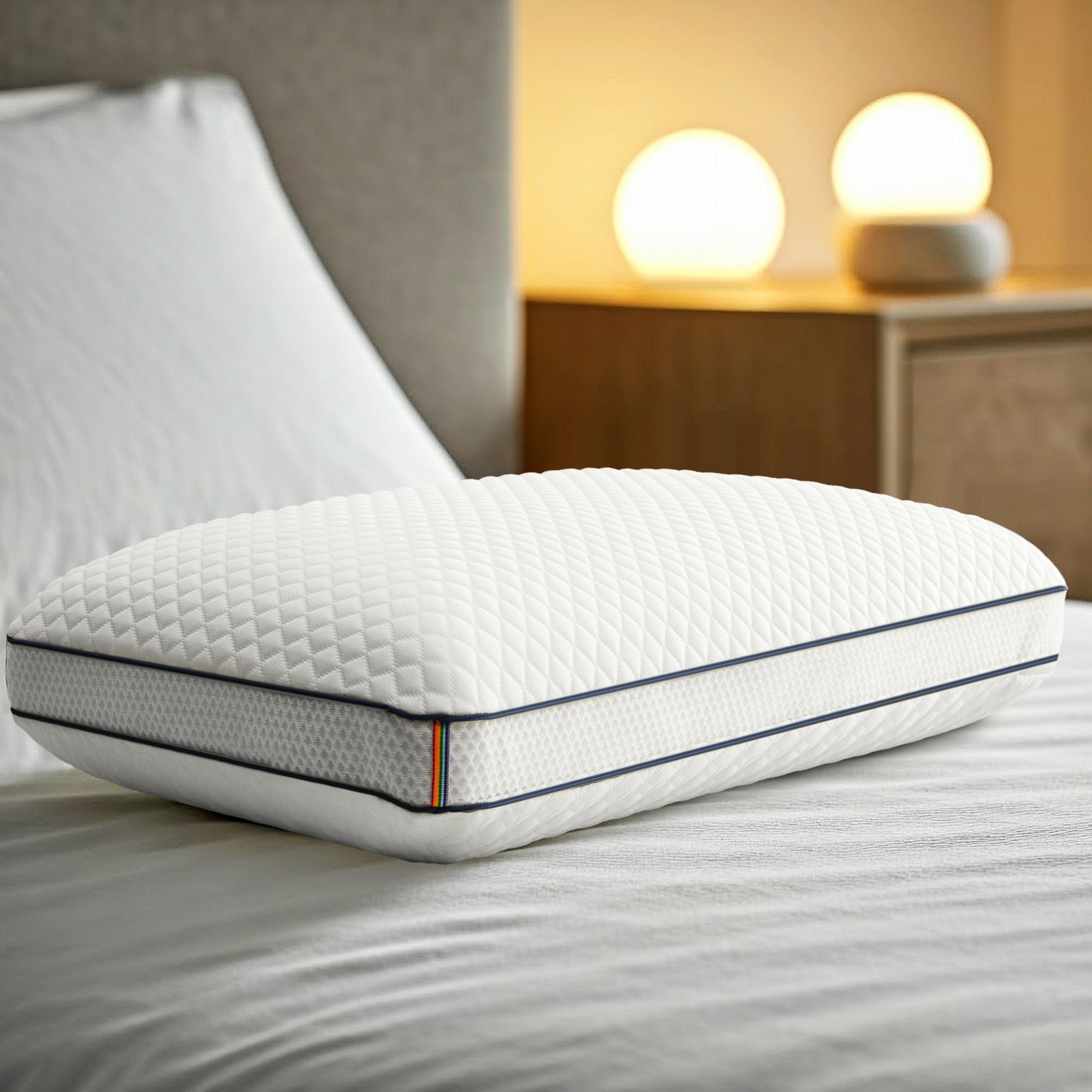 JEAREY JE-FLYRPT-RE-Q Cooling Gel Memory Foam 2 -Pack Queen Medium Gel memory foam Bed Pillow