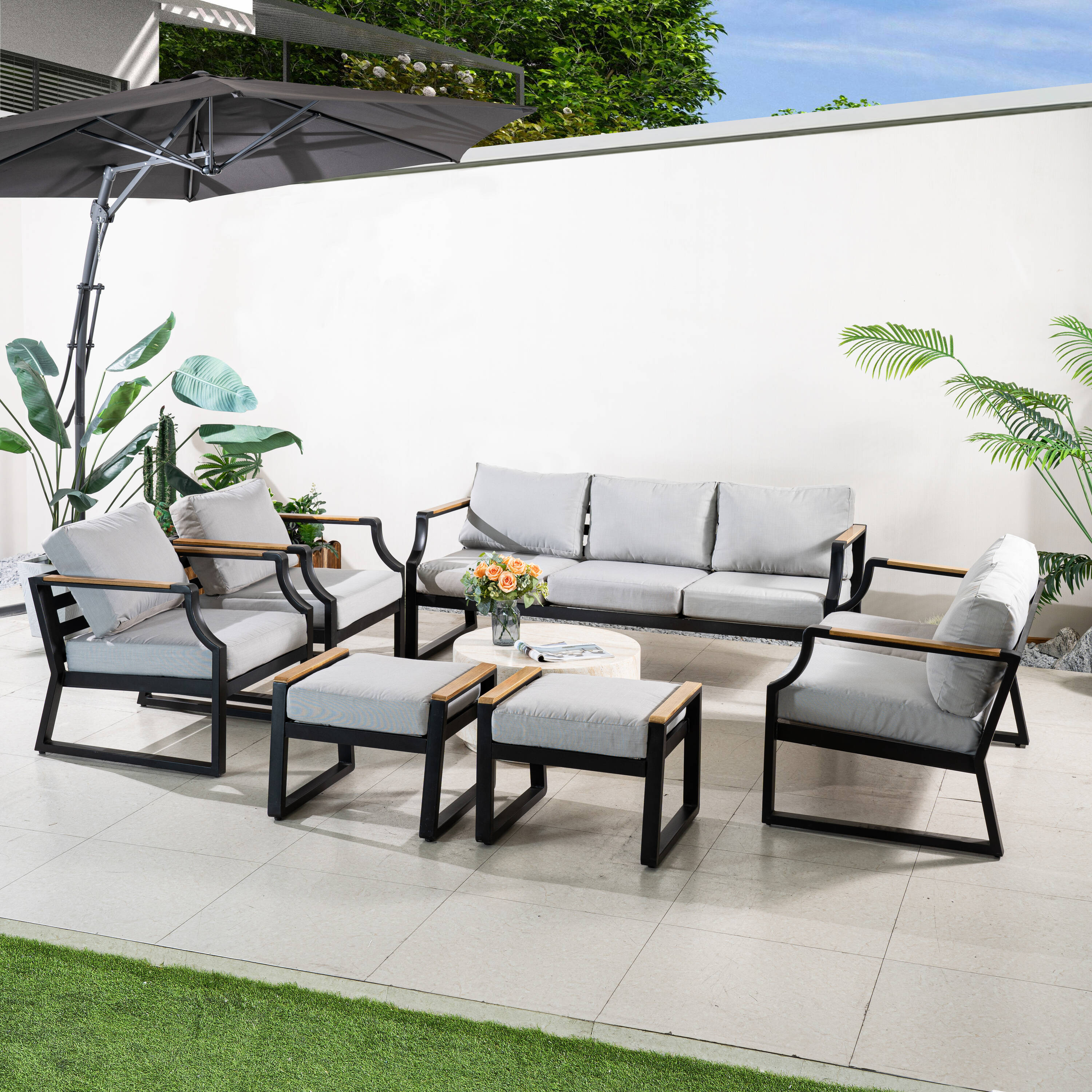 Direct Wicker DWS-2101B&240076T Patio-Conversation-Sets - View #7