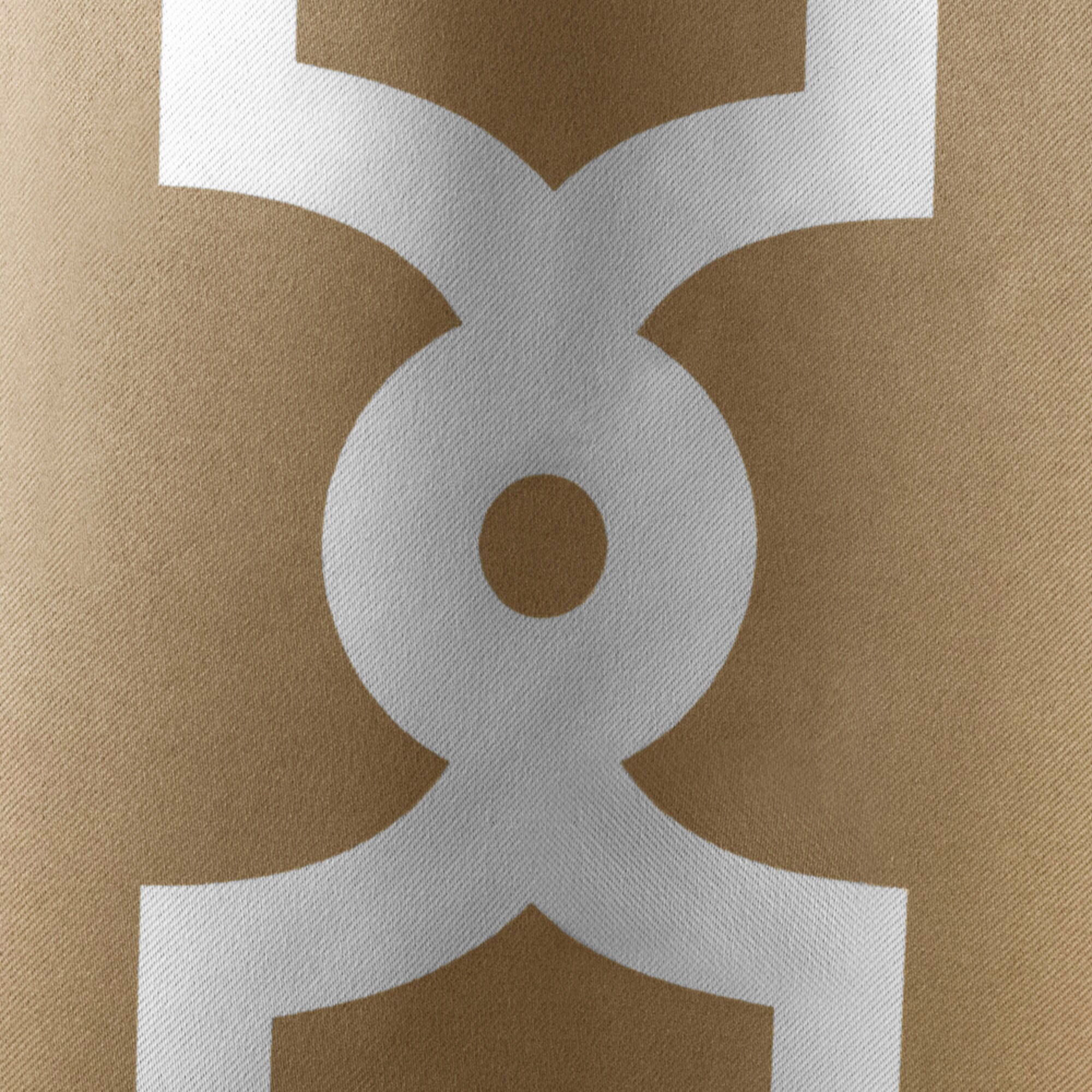 Taupe Polyester Blackout Grommet Window Panels, 52" x 96"
