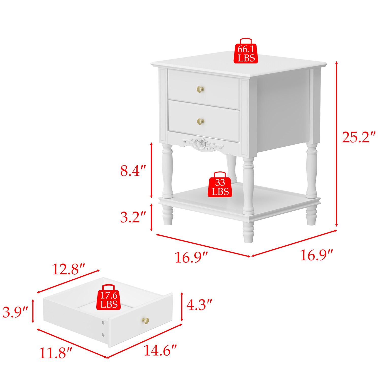 FUFU&GAGA LX0011-01 nightstands - View #13