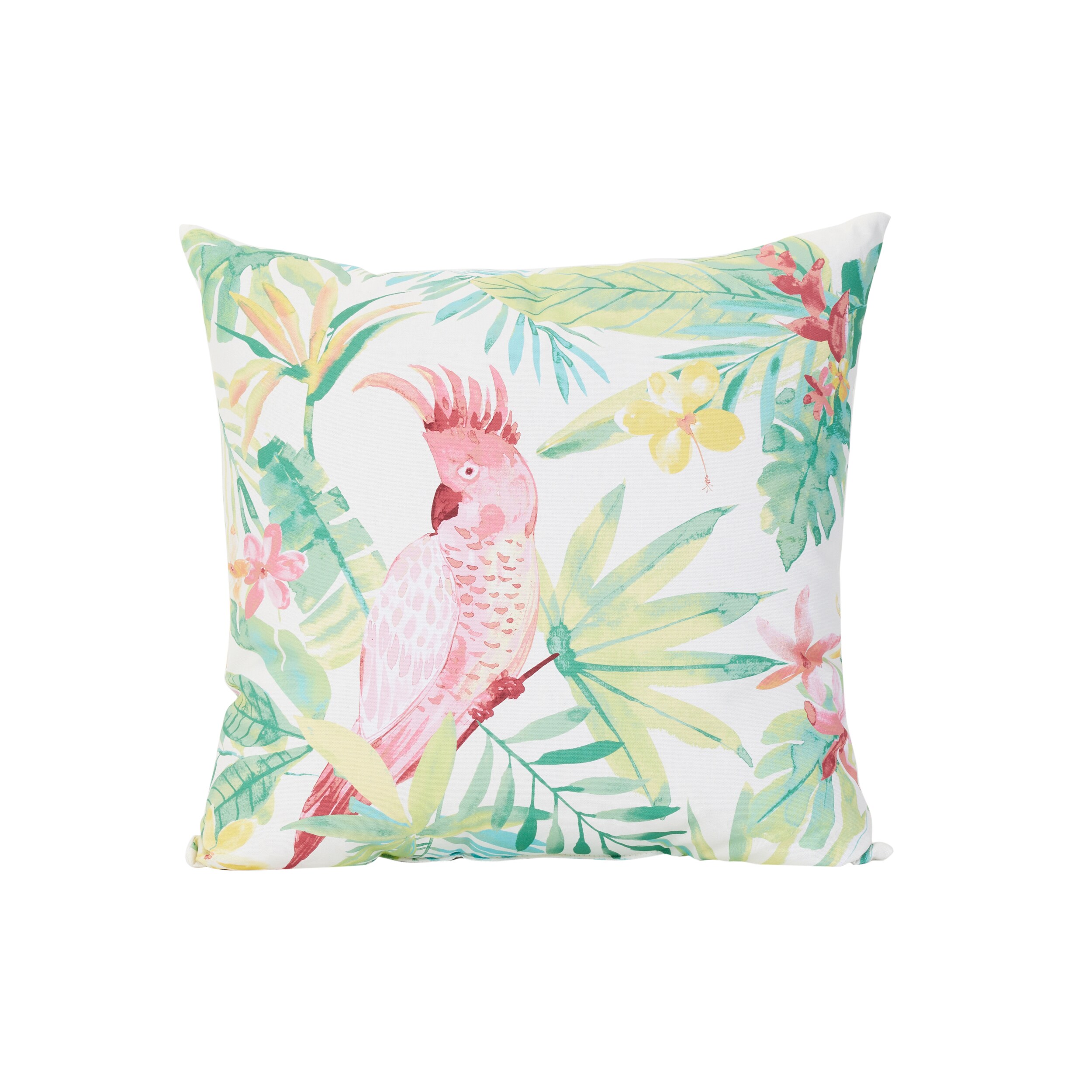 allen + roth Floral Dusty Blue Square Throw Pillow in the Outdoor  Decorative Pillows department at