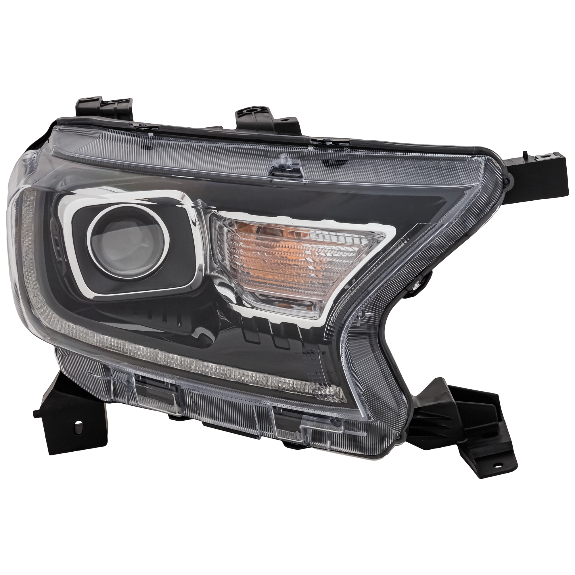 Garage-Pro GPRF10010241Q Passenger Side Headlight For Ford Ranger Lariat 2019-2022 Halogen with Bulb(s) Capa Replaces# Kb3z13008a