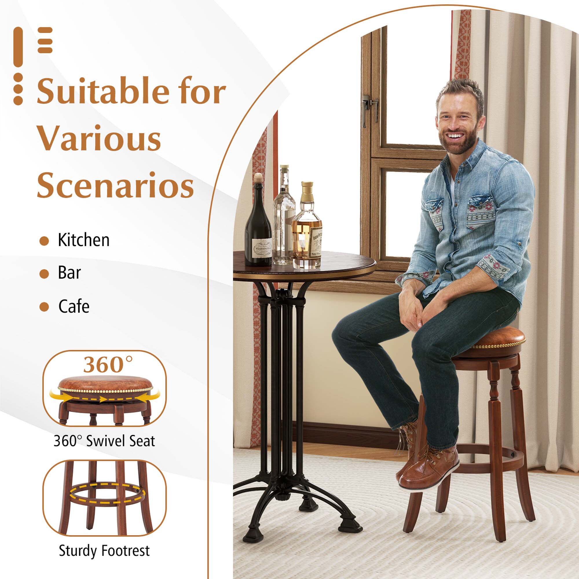 Costway HCST01518 stools - View #3