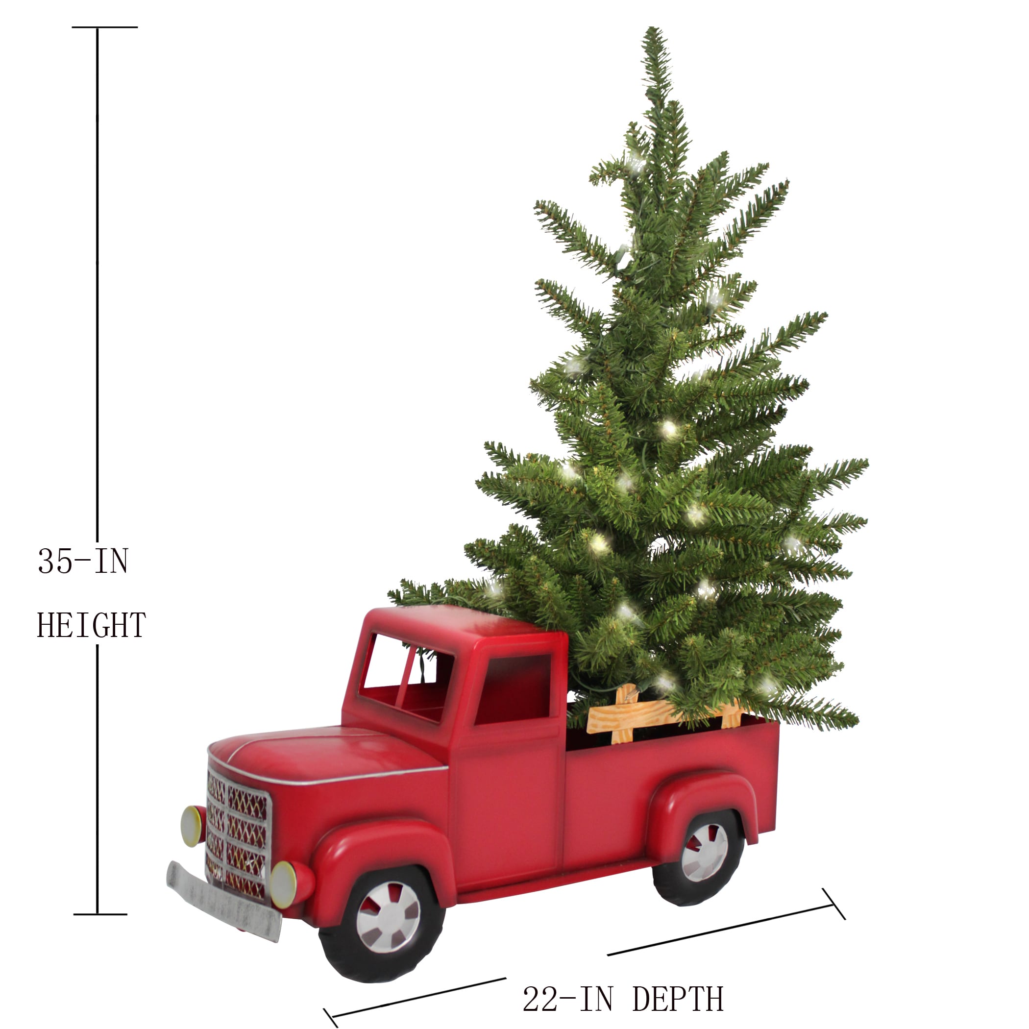 Holiday buy Living 35 in Lighted tree on red truck. Nib