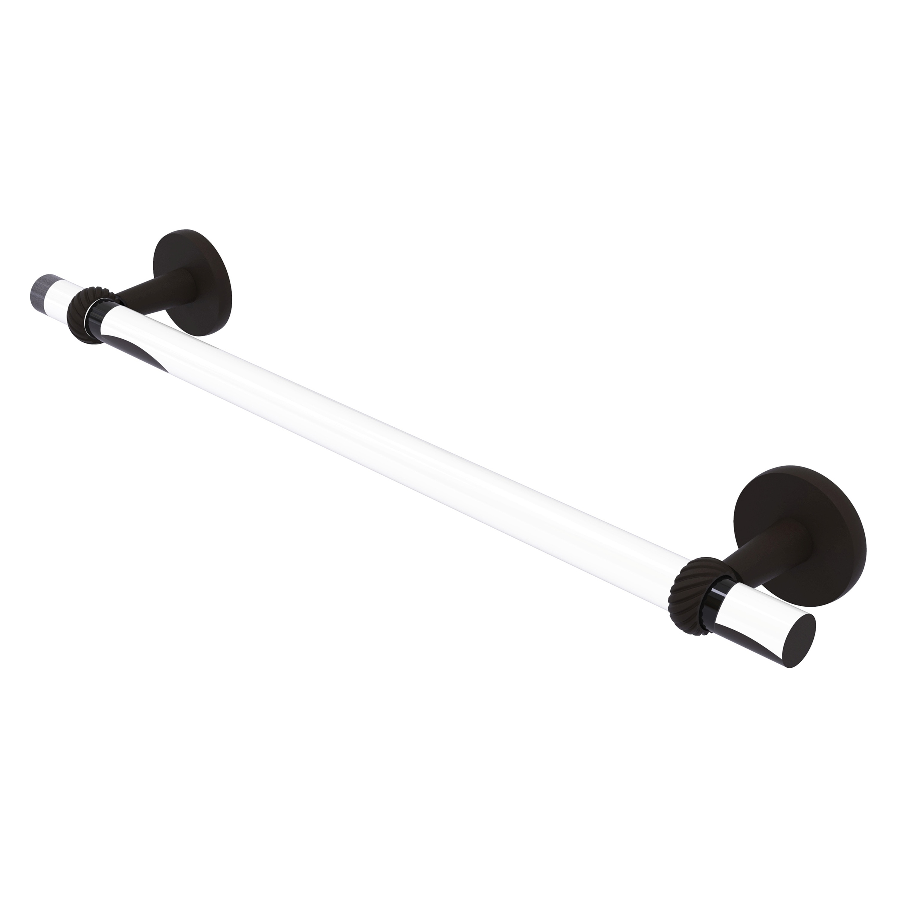 Allied Brass CV-41T-24-ORB Clearview 24-in Oil-rubbed bronze Wall mount Single Towel Bar