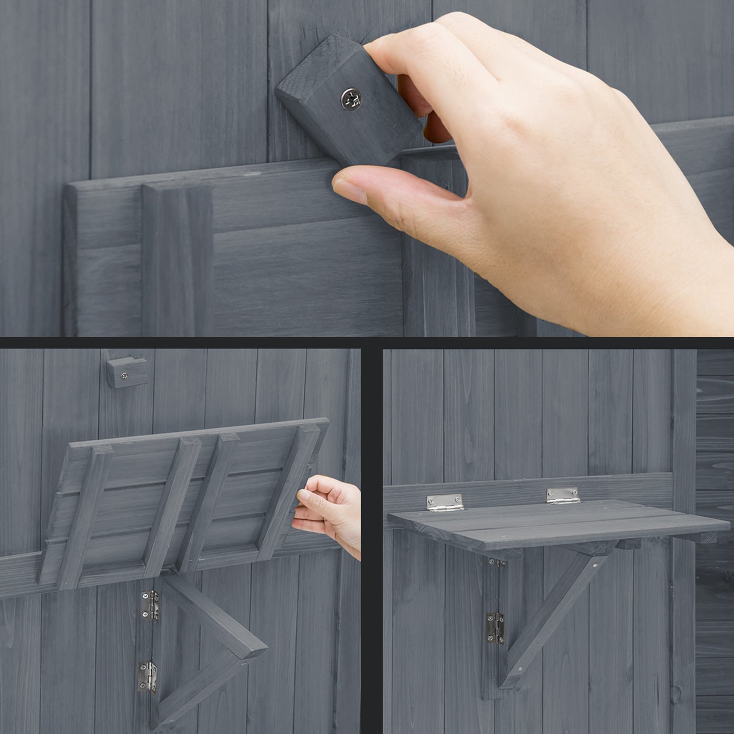 SINOFURN SYA010112GY Wood-Storage-Buildings - View #7