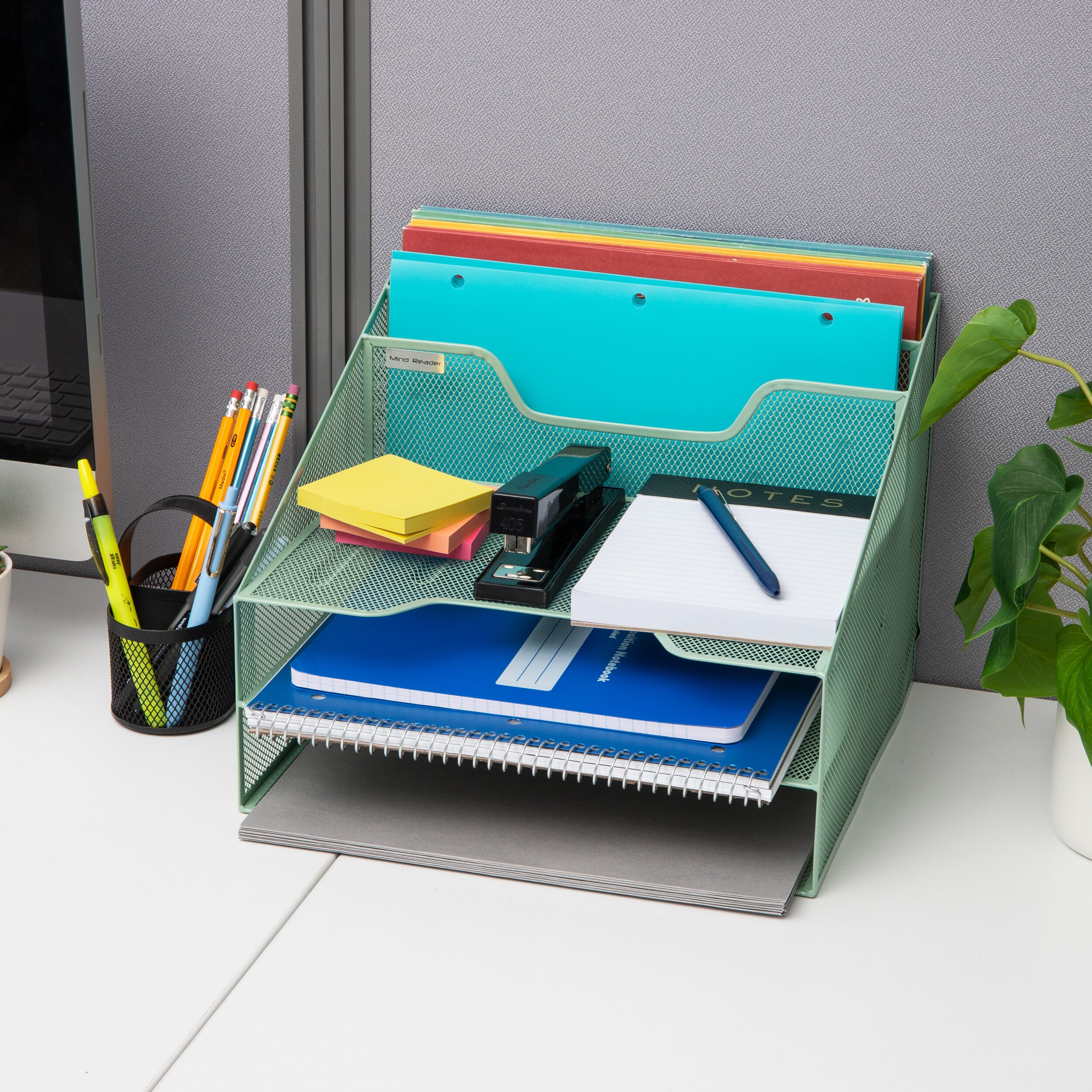 Mind Reader MESHBOX5-GRN Desktop-Organizers - View #6