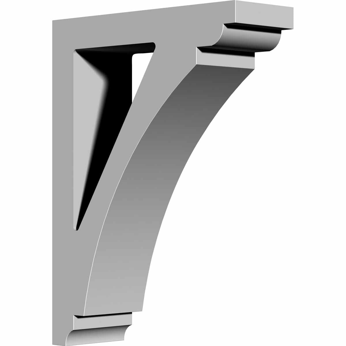 Ekena Millwork BKT04X12X16RI Richmond 4-in x 12-in x 16-in Off-white Urethane Standard Bracket