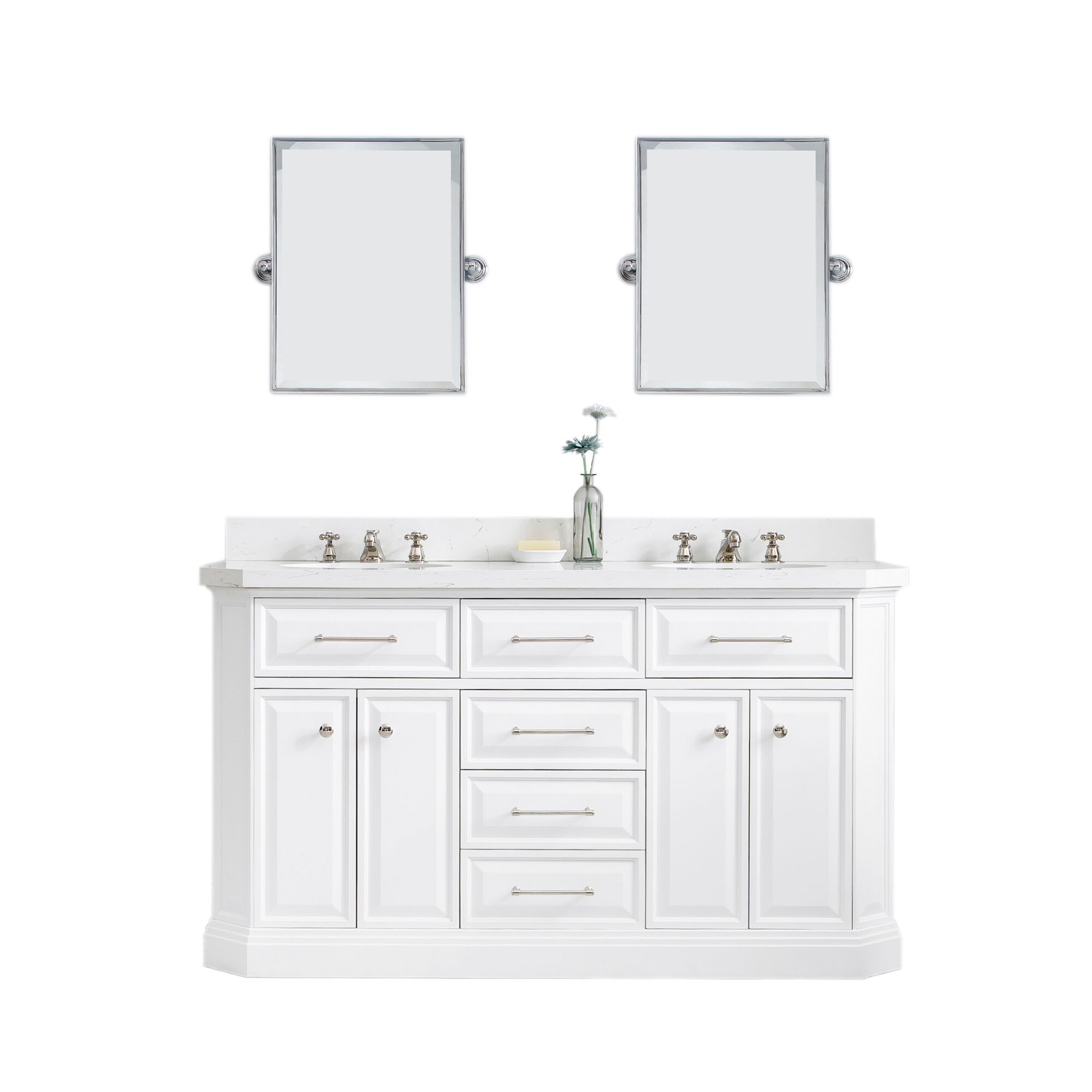 Water Creation PA60B-0500PW Bath-Vanity-Combo - View #2